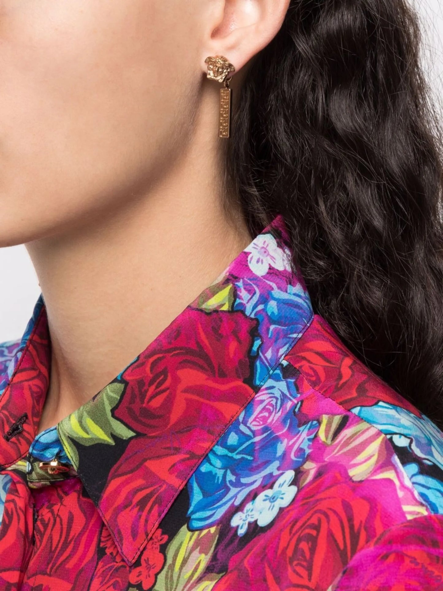 Medusa Head drop earrings