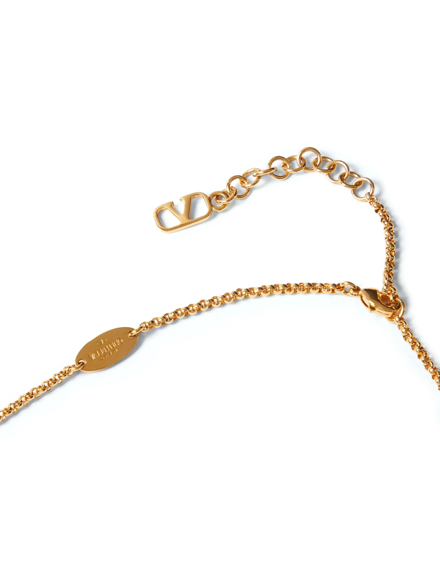 VLogo Signature layered necklace