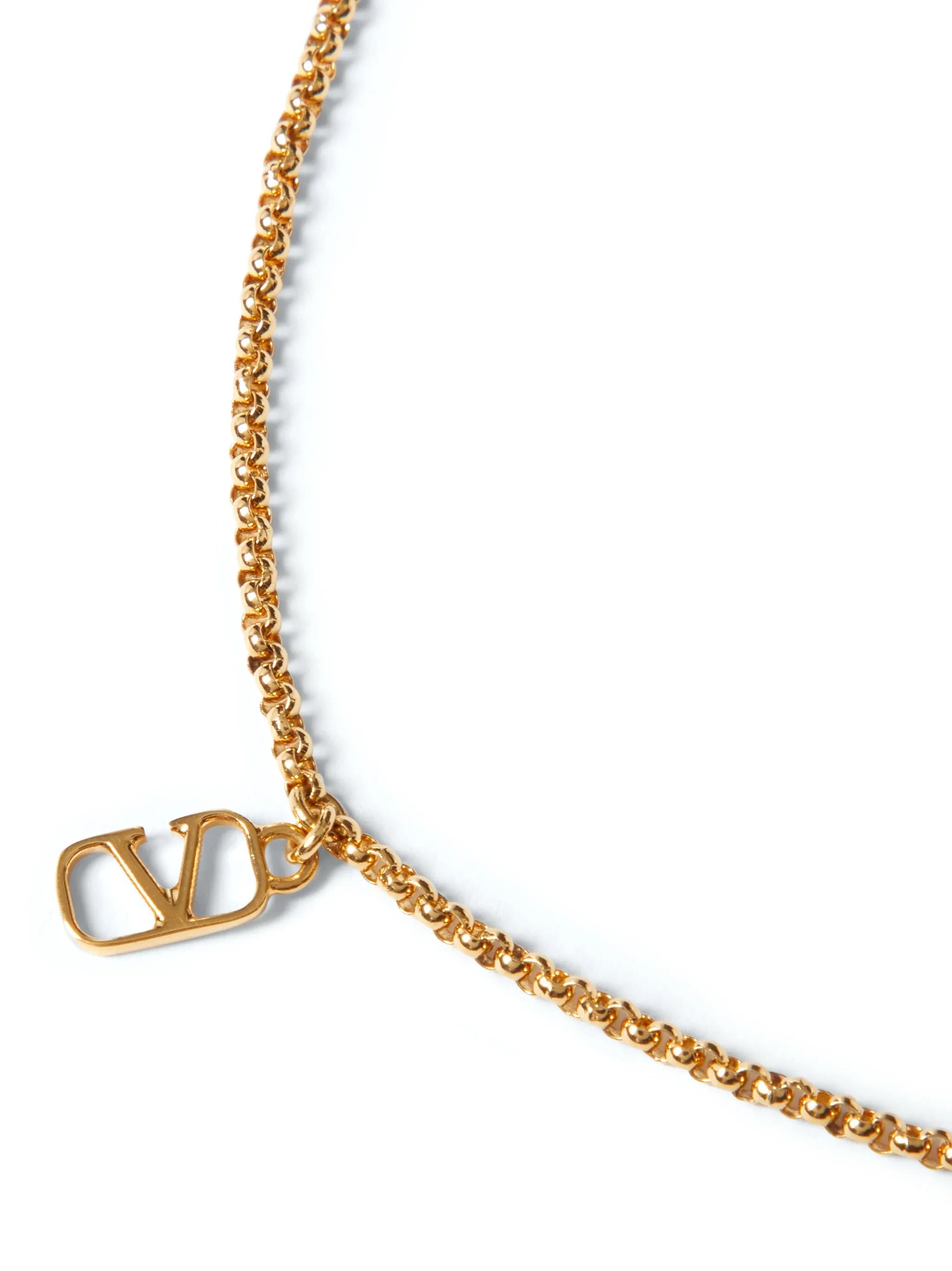 VLogo Signature layered necklace