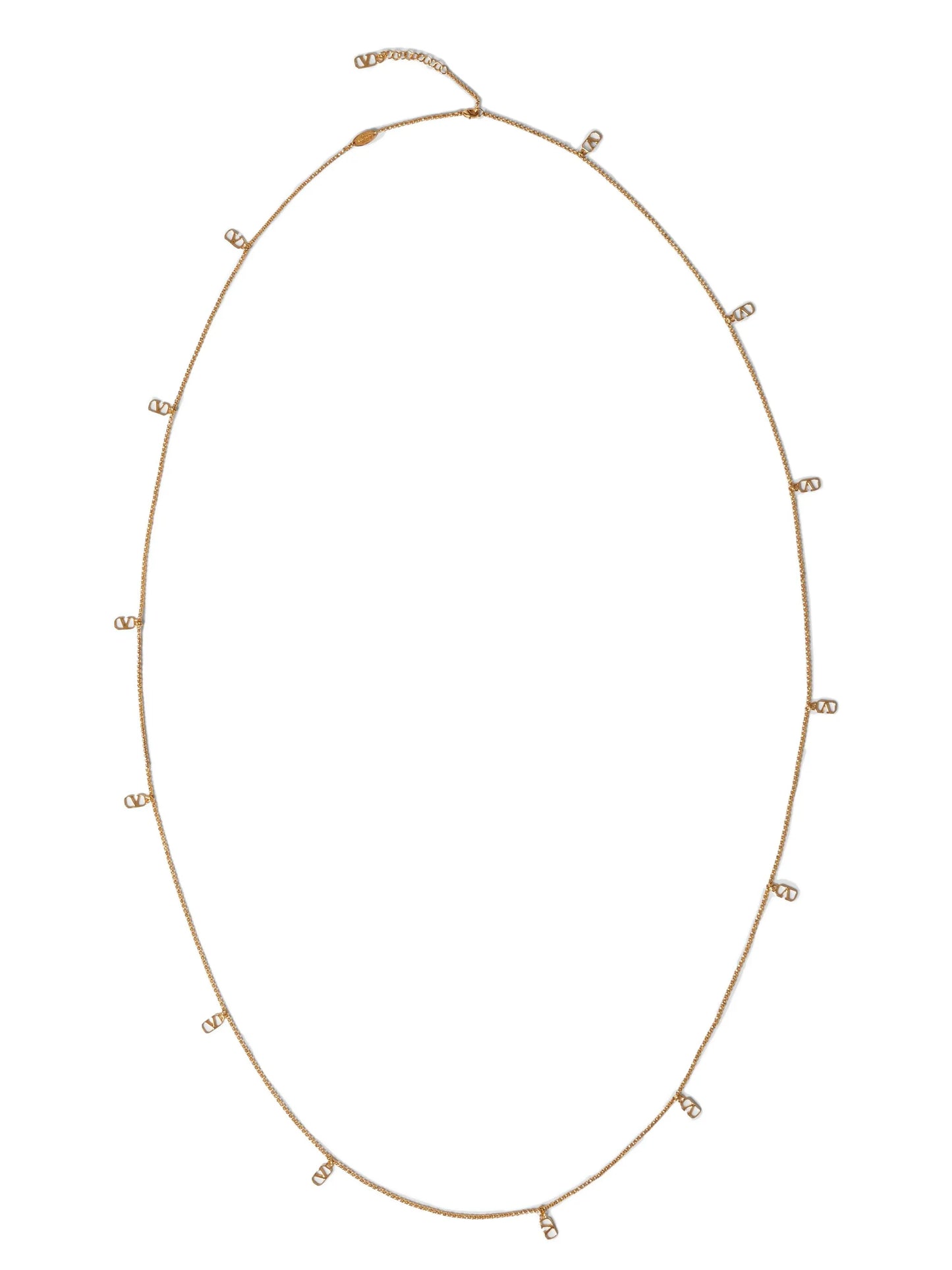 VLogo Signature layered necklace