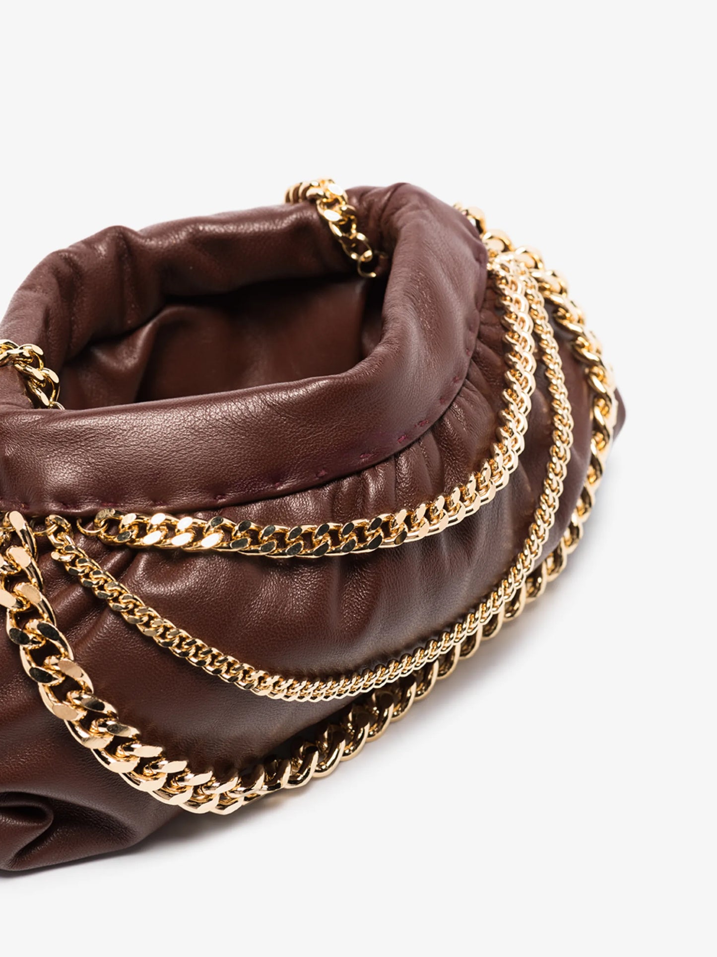 Glam chain-embellished shoulder bag
