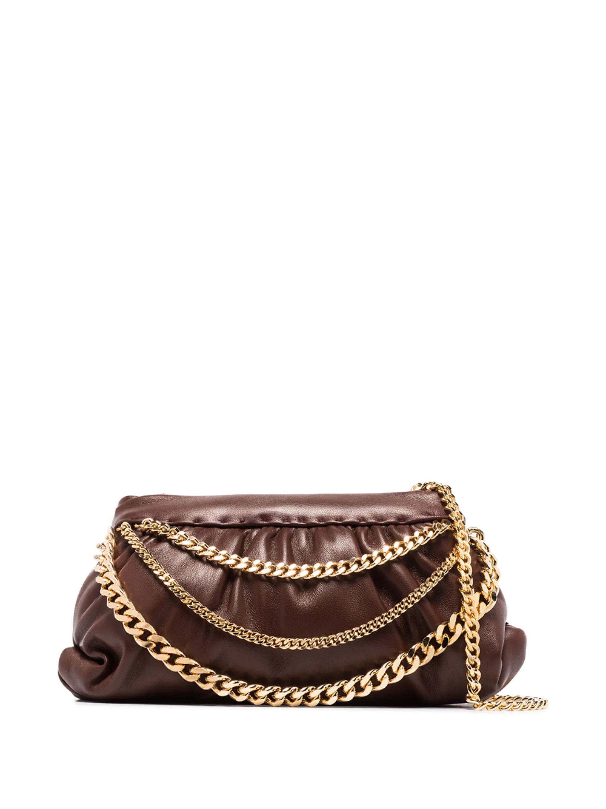 Glam chain-embellished shoulder bag