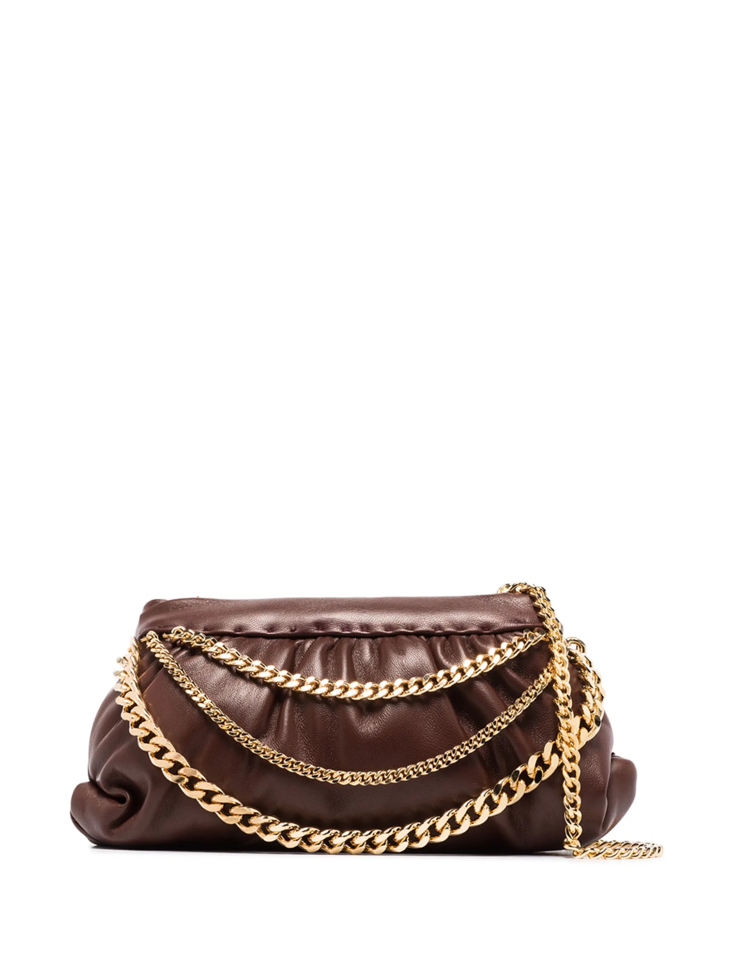 Glam chain-embellished shoulder bag