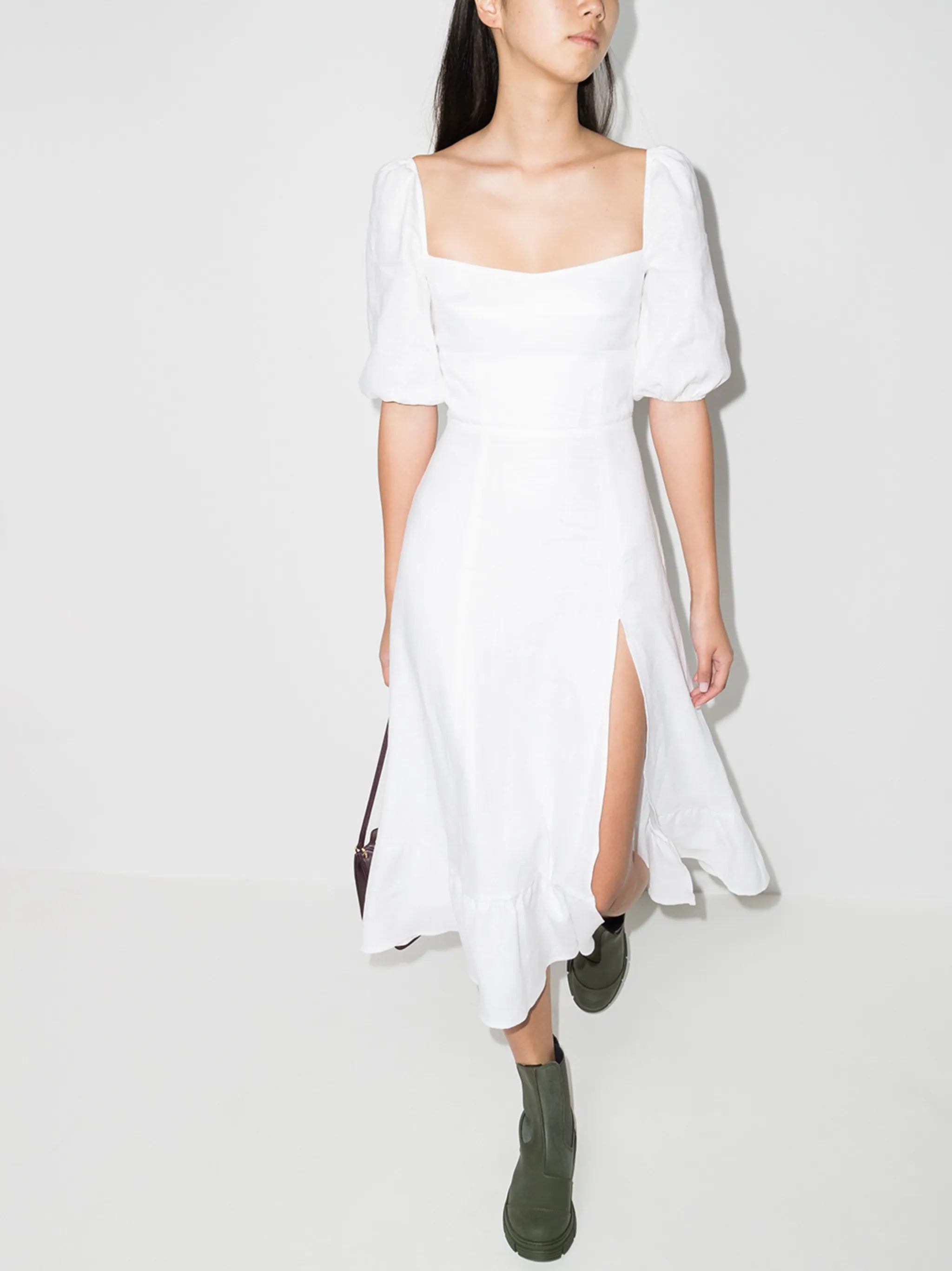 Belgium linen midi dress