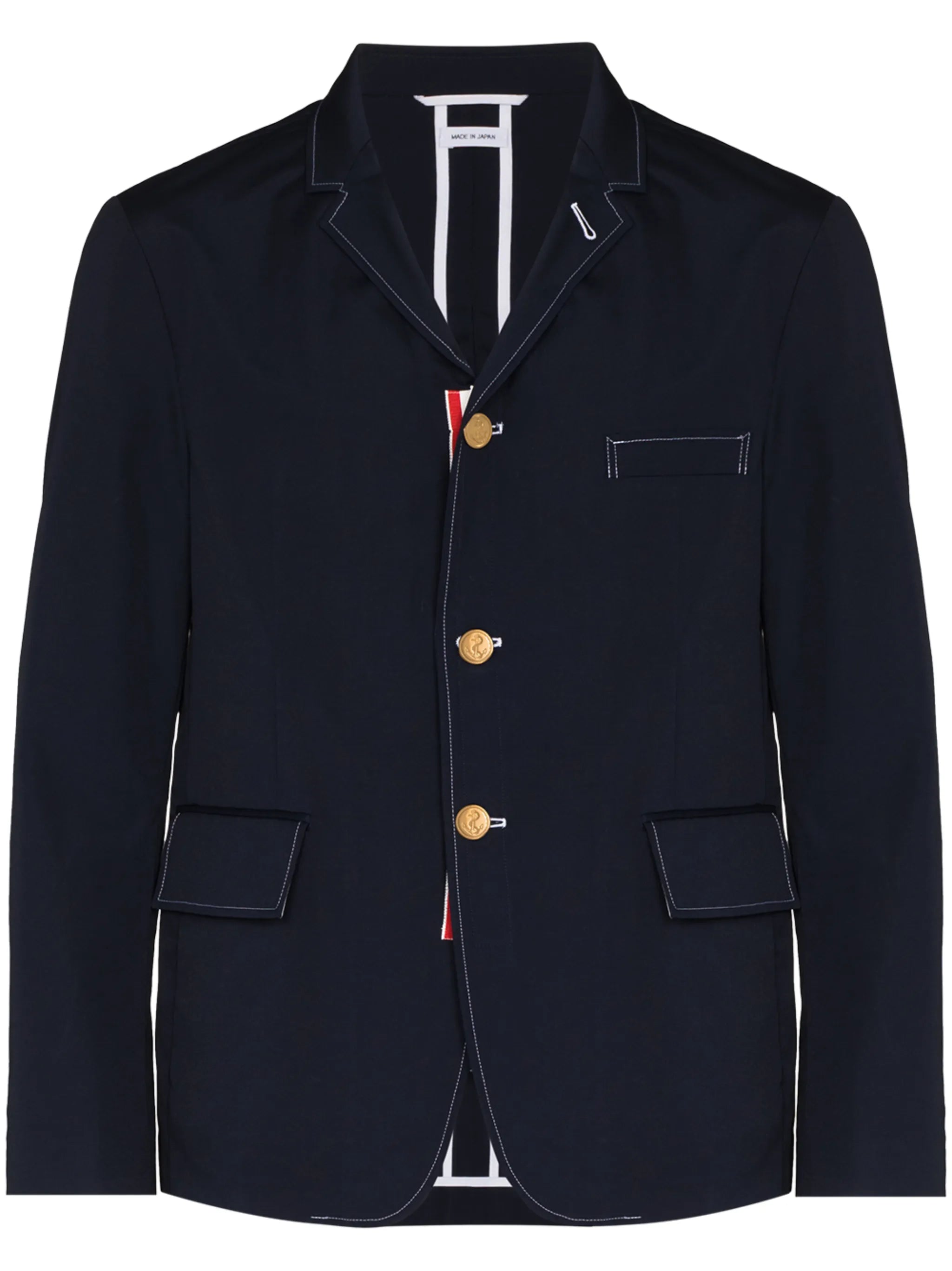 notched-lapels single-breasted blazer
