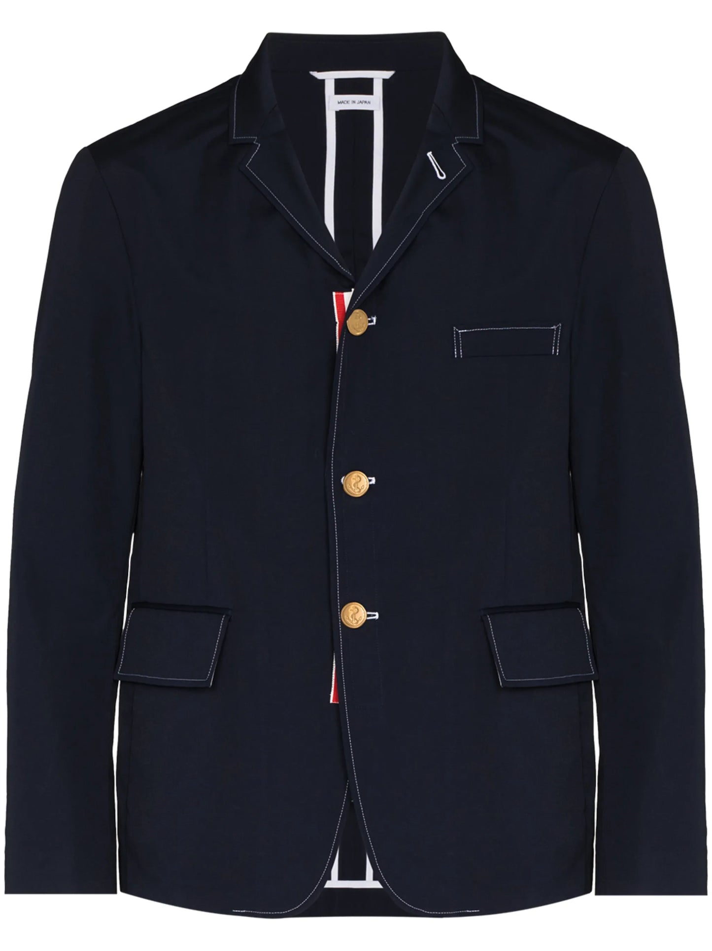 notched-lapels single-breasted blazer
