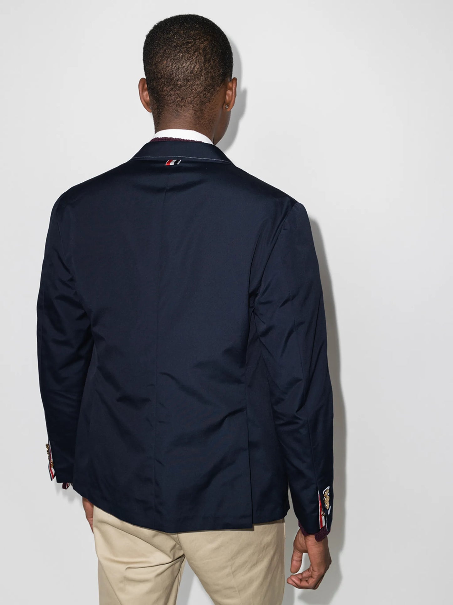 notched-lapels single-breasted blazer