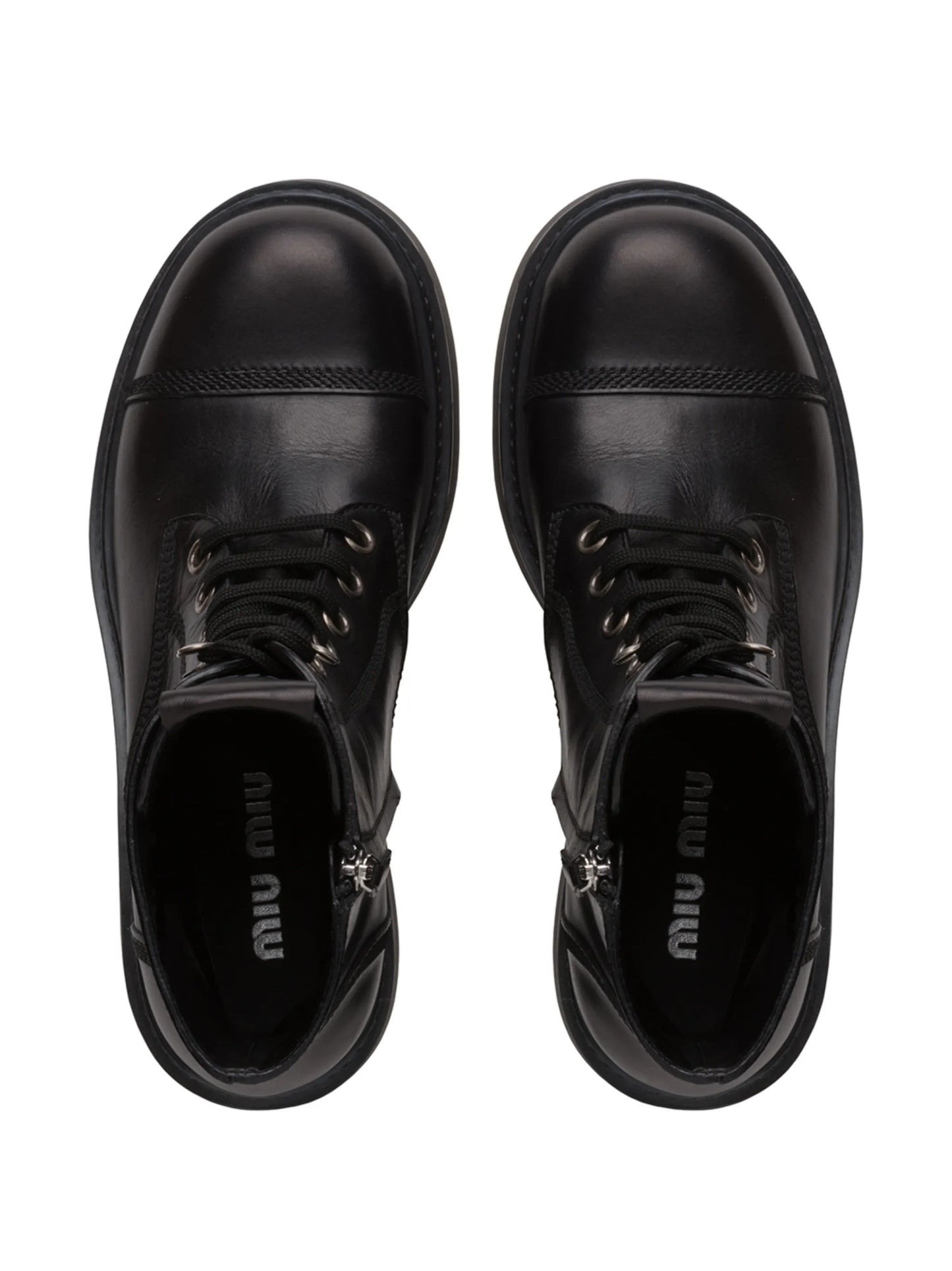lace-up ankle-length boots