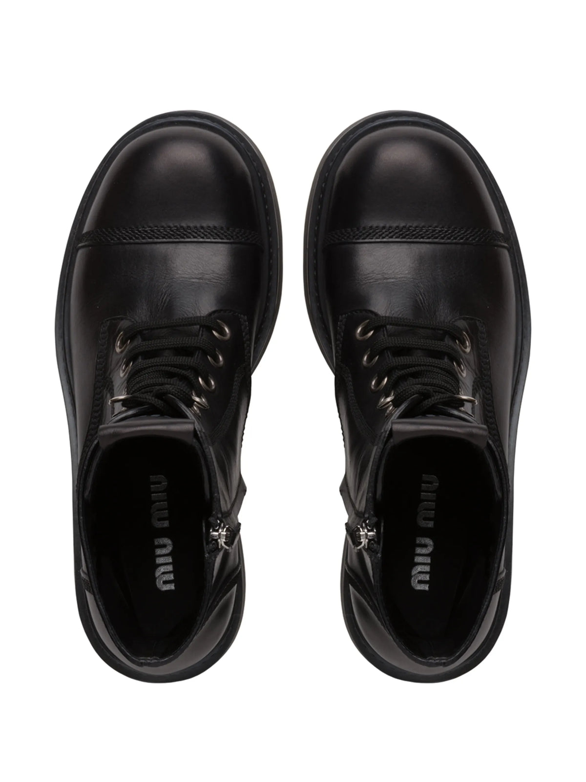 lace-up ankle-length boots