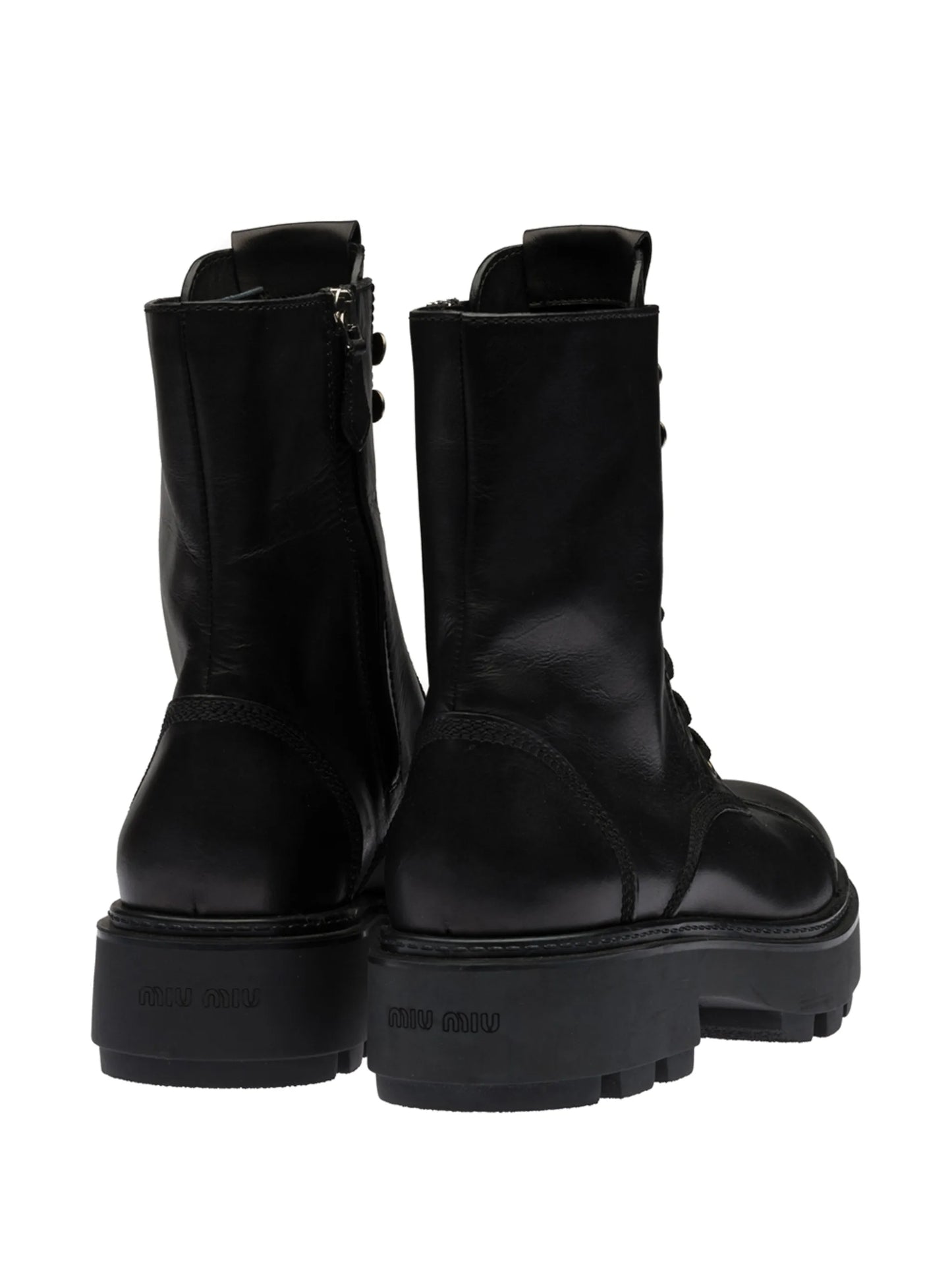 lace-up ankle-length boots