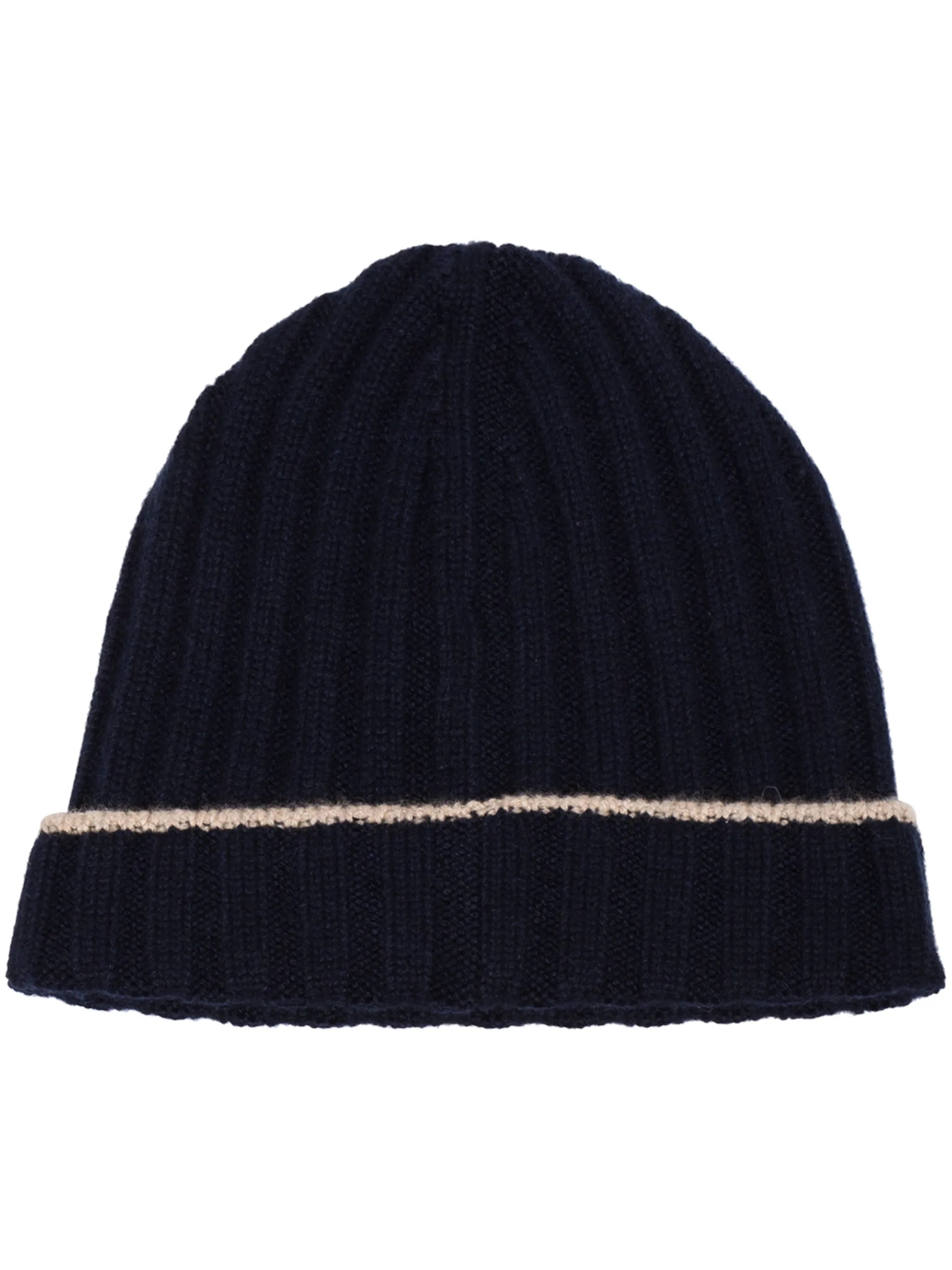 ribbed-knit cashmere beanie