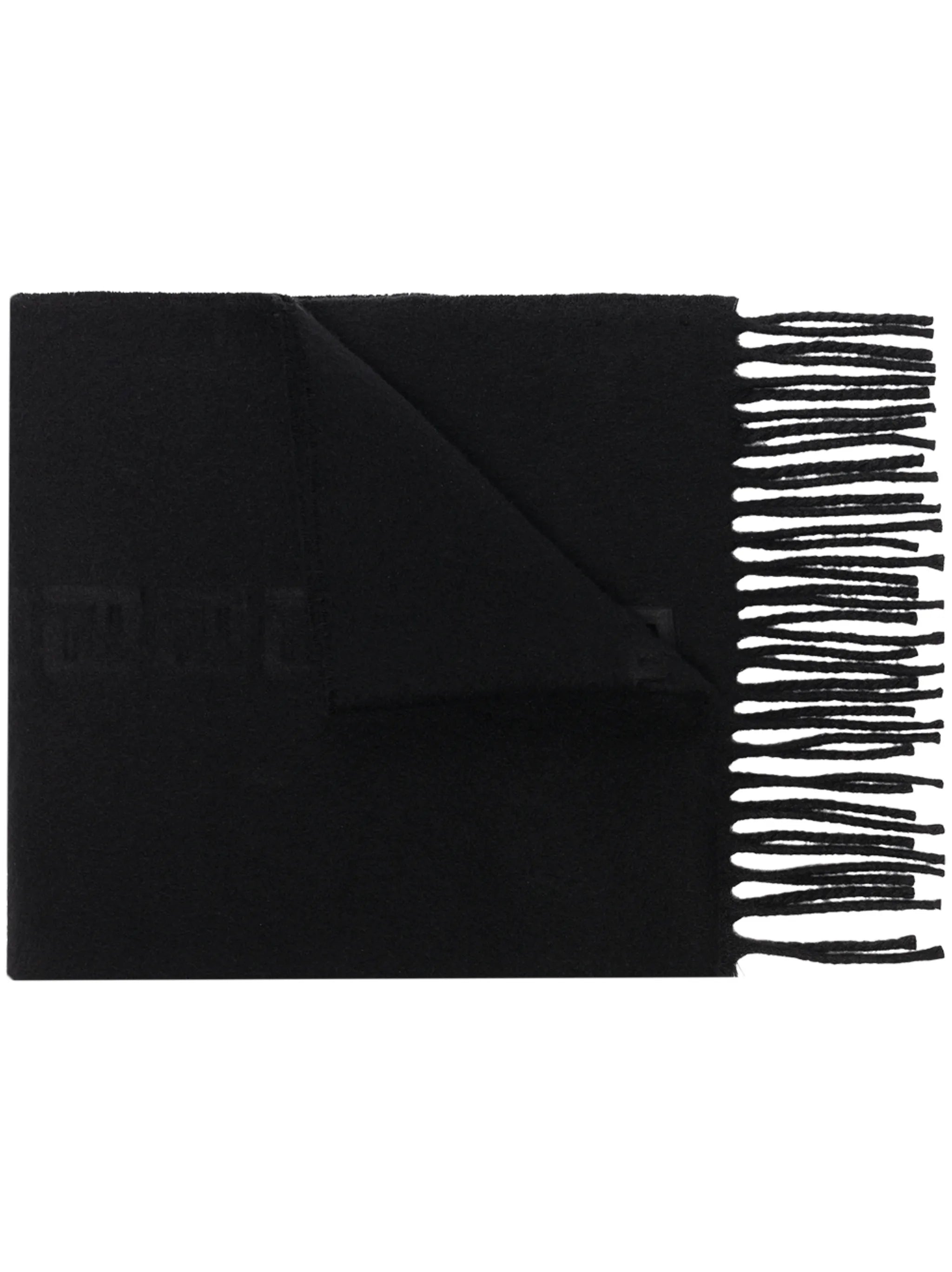 FF motif fringed scarf