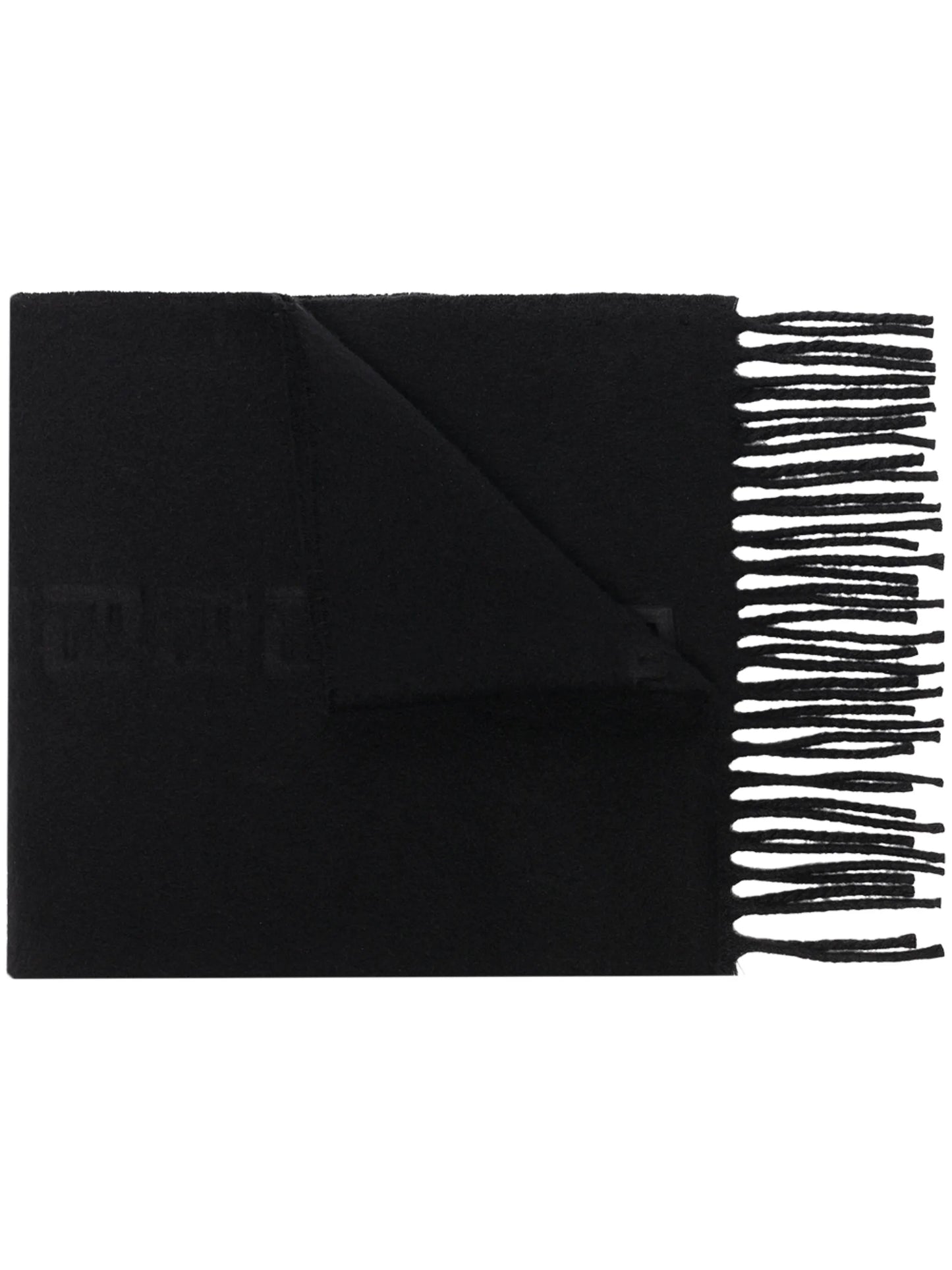 FF motif fringed scarf