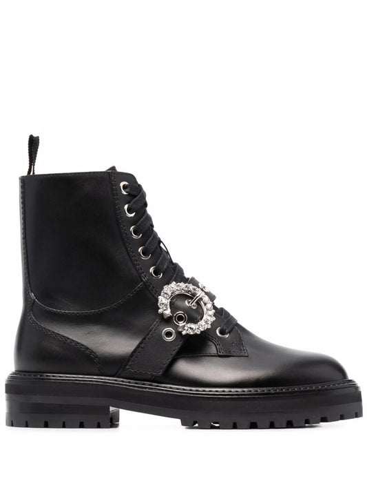 Cora crystal-embellished ankle boots