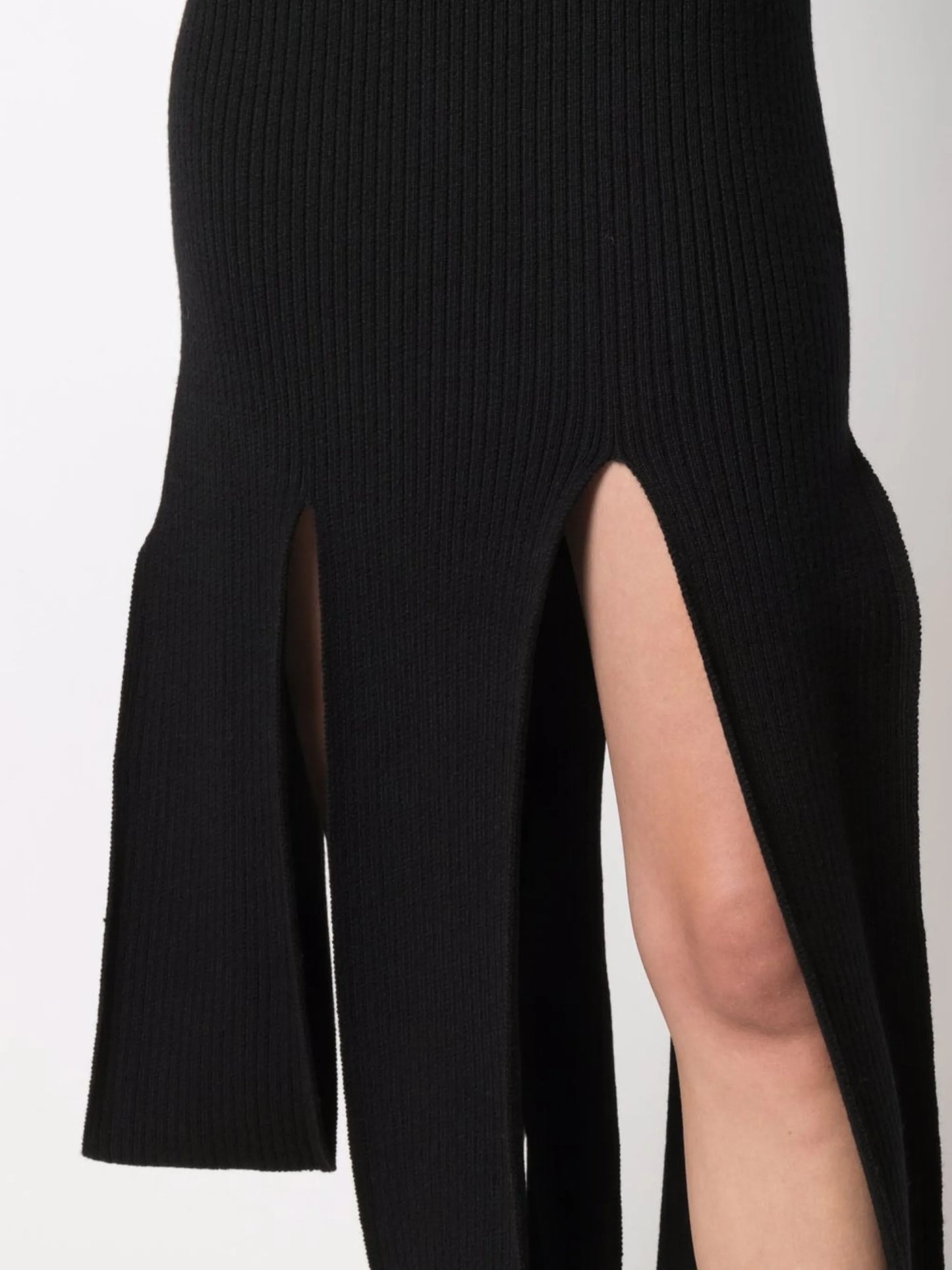 asymmetric knitted dress