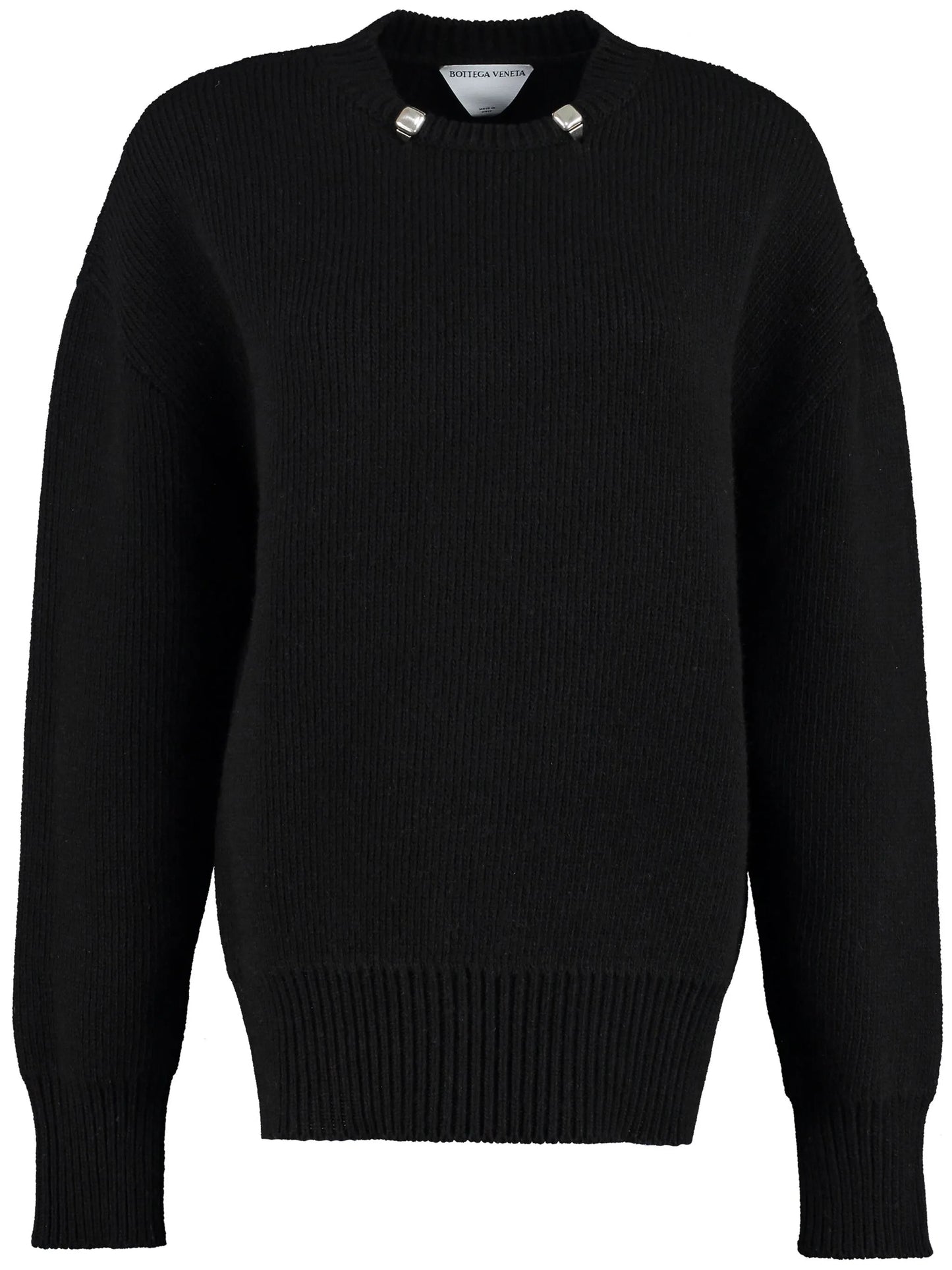 embellished knitted jumper