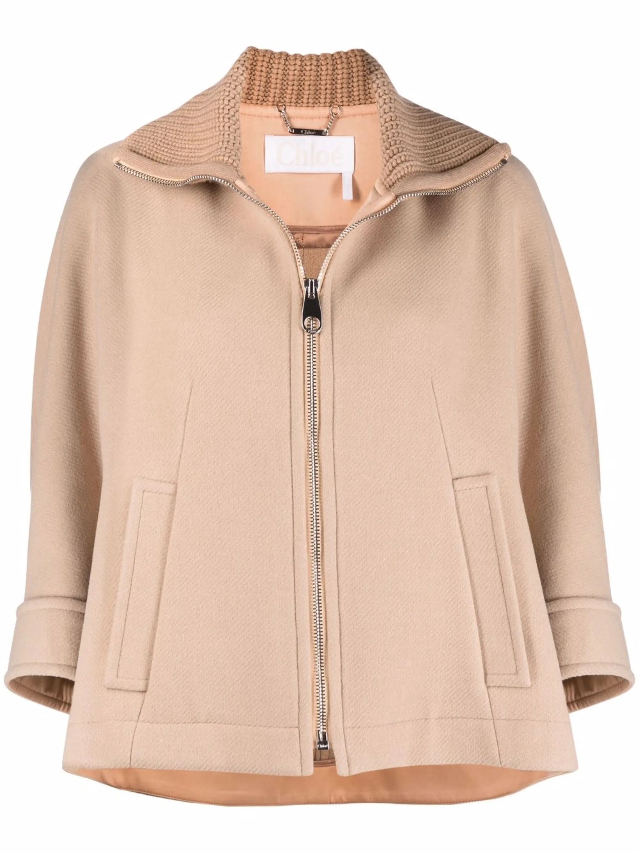 oversize wool-blend jacket