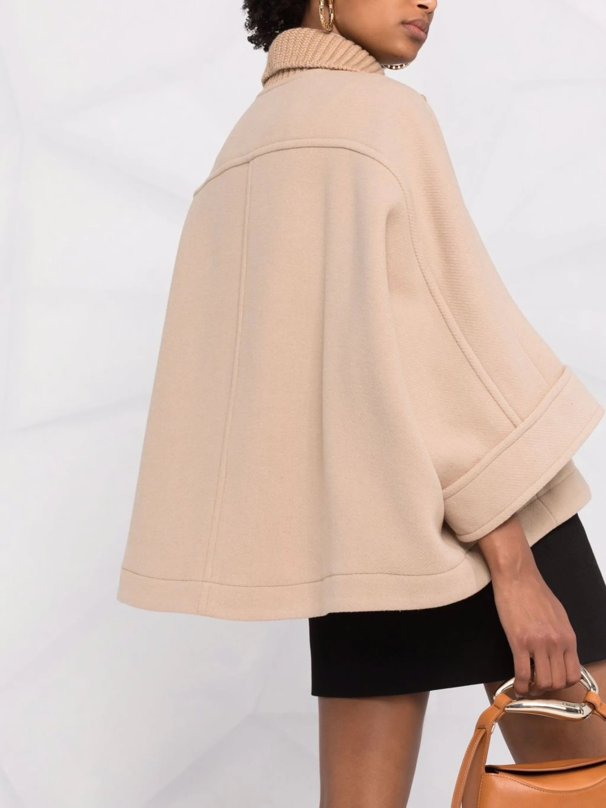 oversize wool-blend jacket