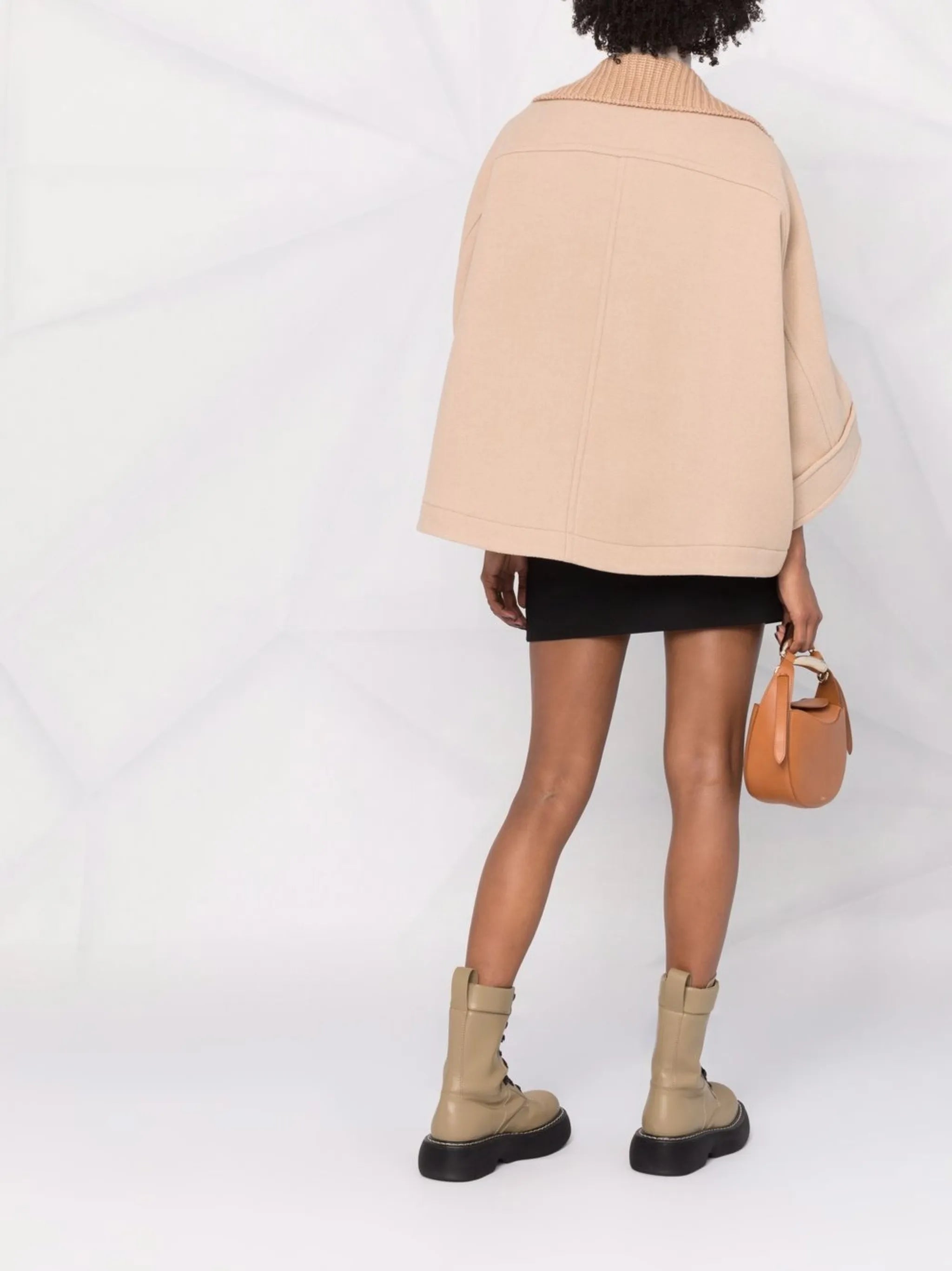oversize wool-blend jacket