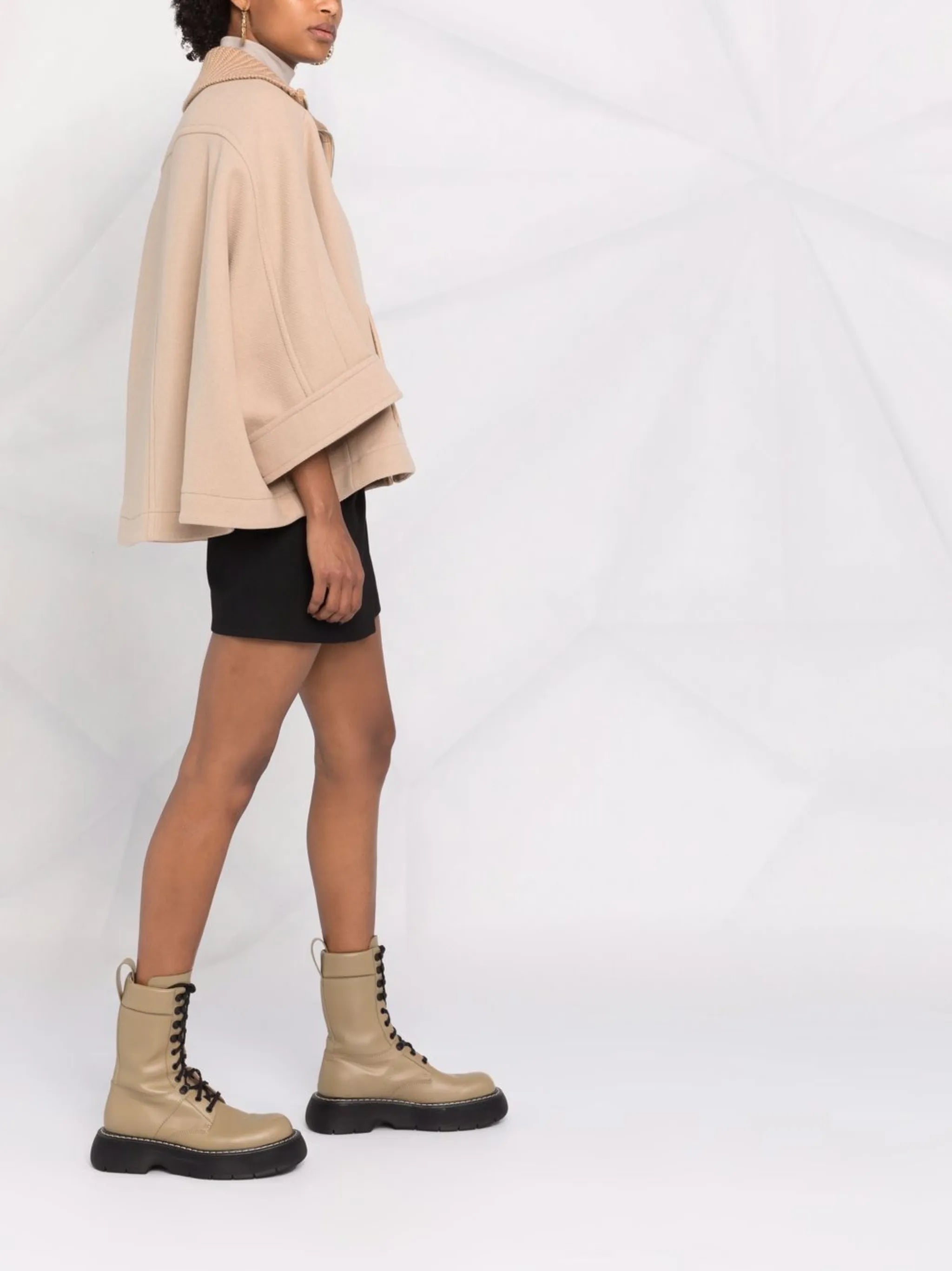 oversize wool-blend jacket