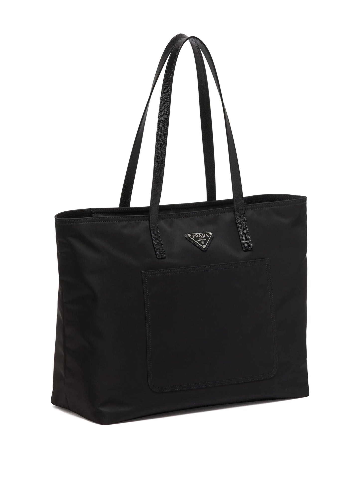 Re-Nylon embroidered tote bag