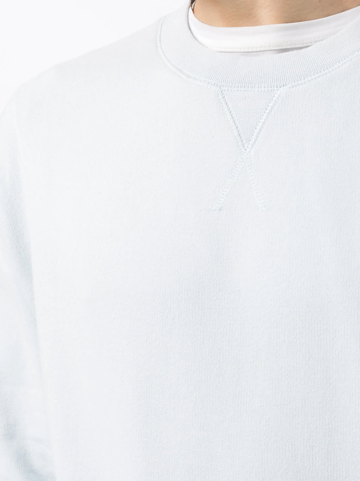 ribbed-trim cotton sweatshirt