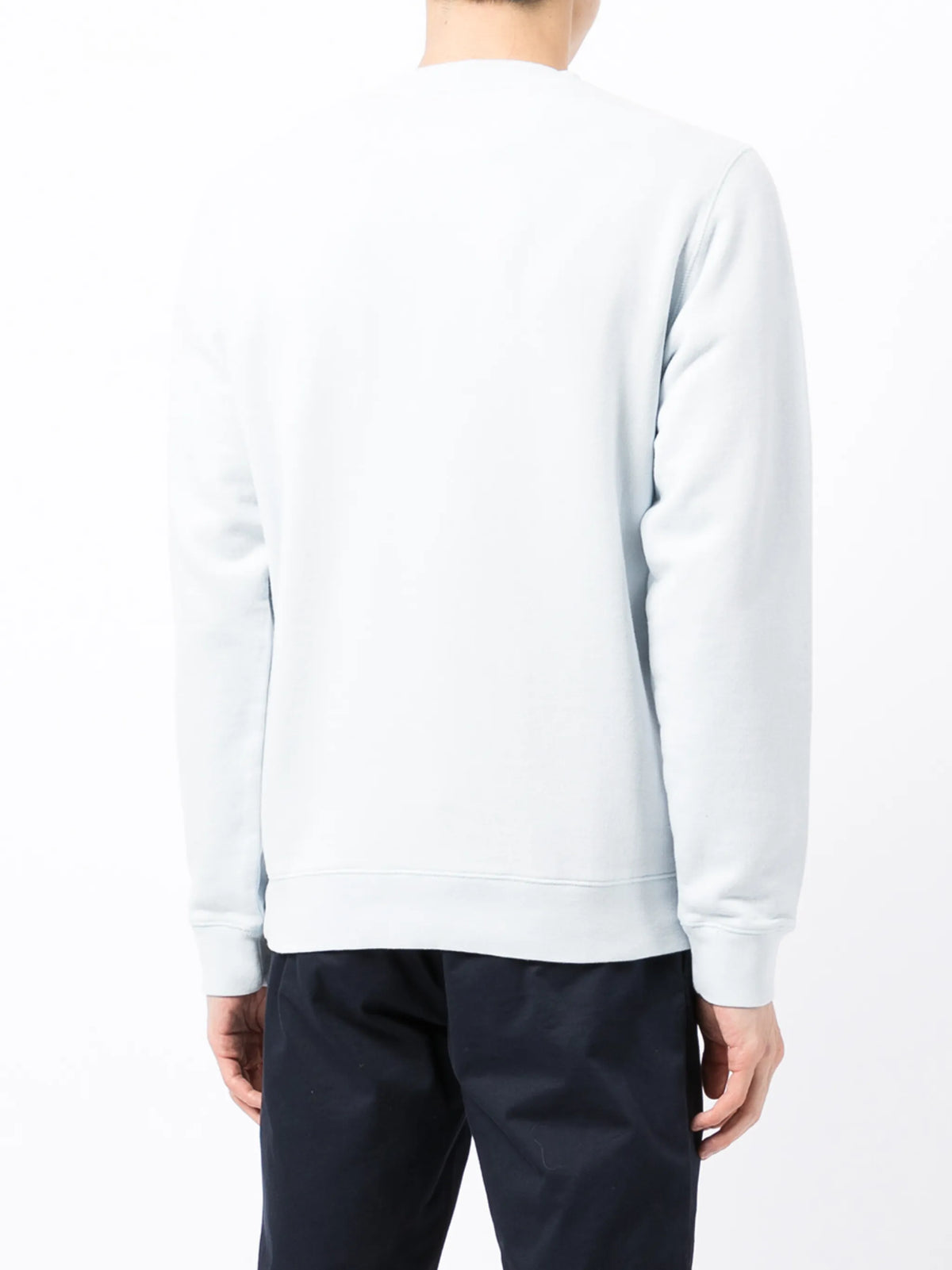 ribbed-trim cotton sweatshirt