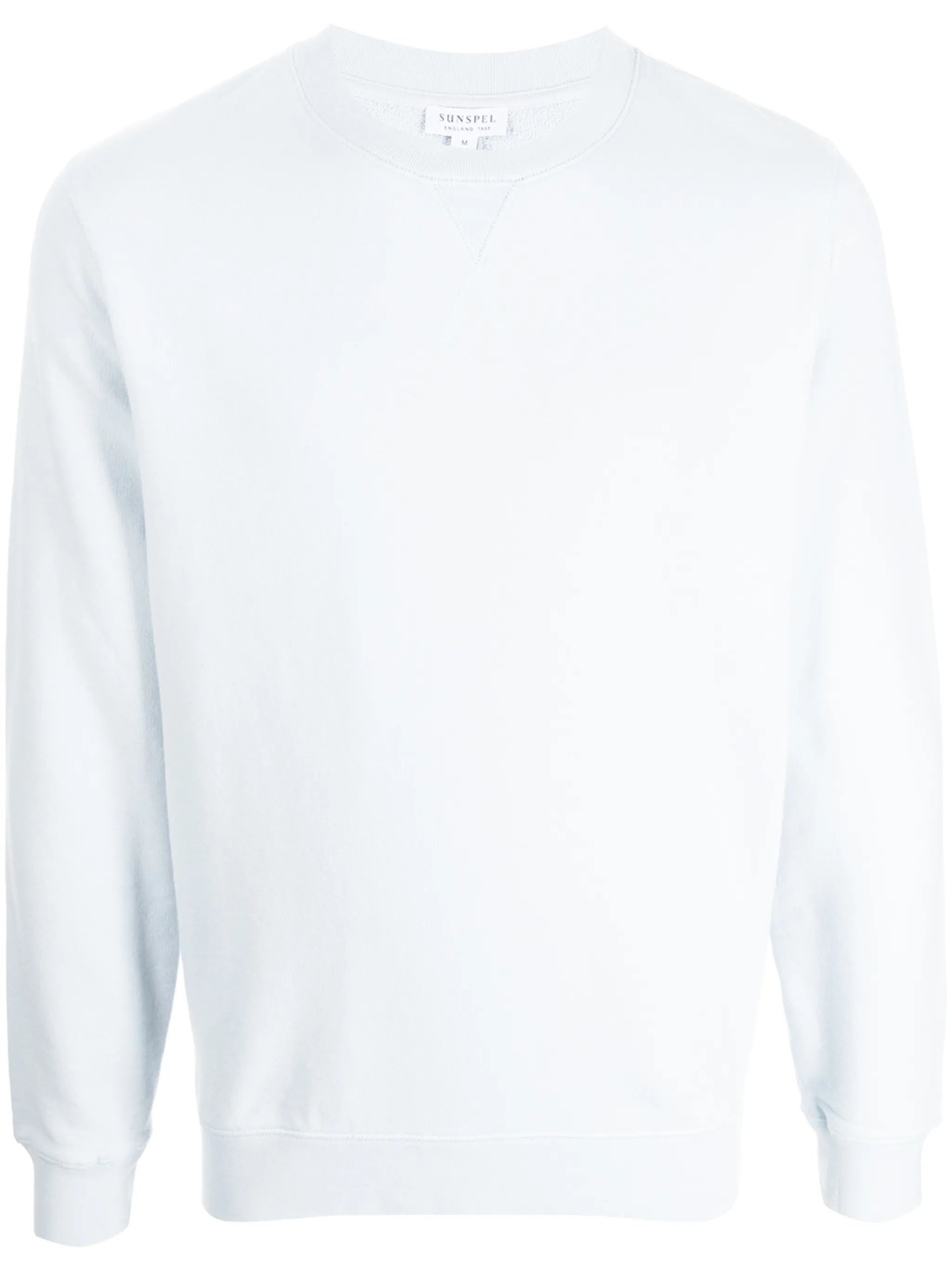 ribbed-trim cotton sweatshirt
