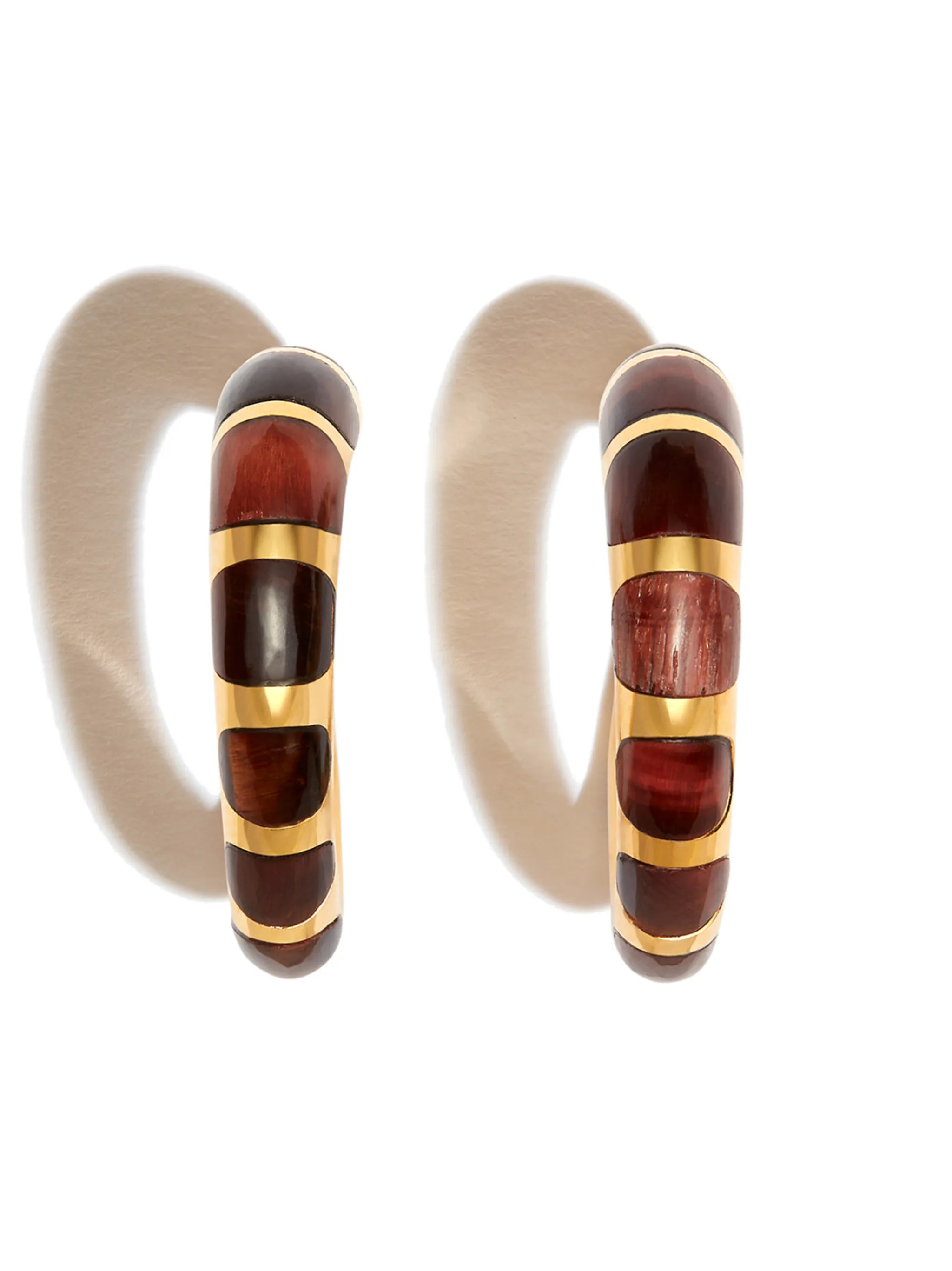silver Khartoum tiger eye  earrings