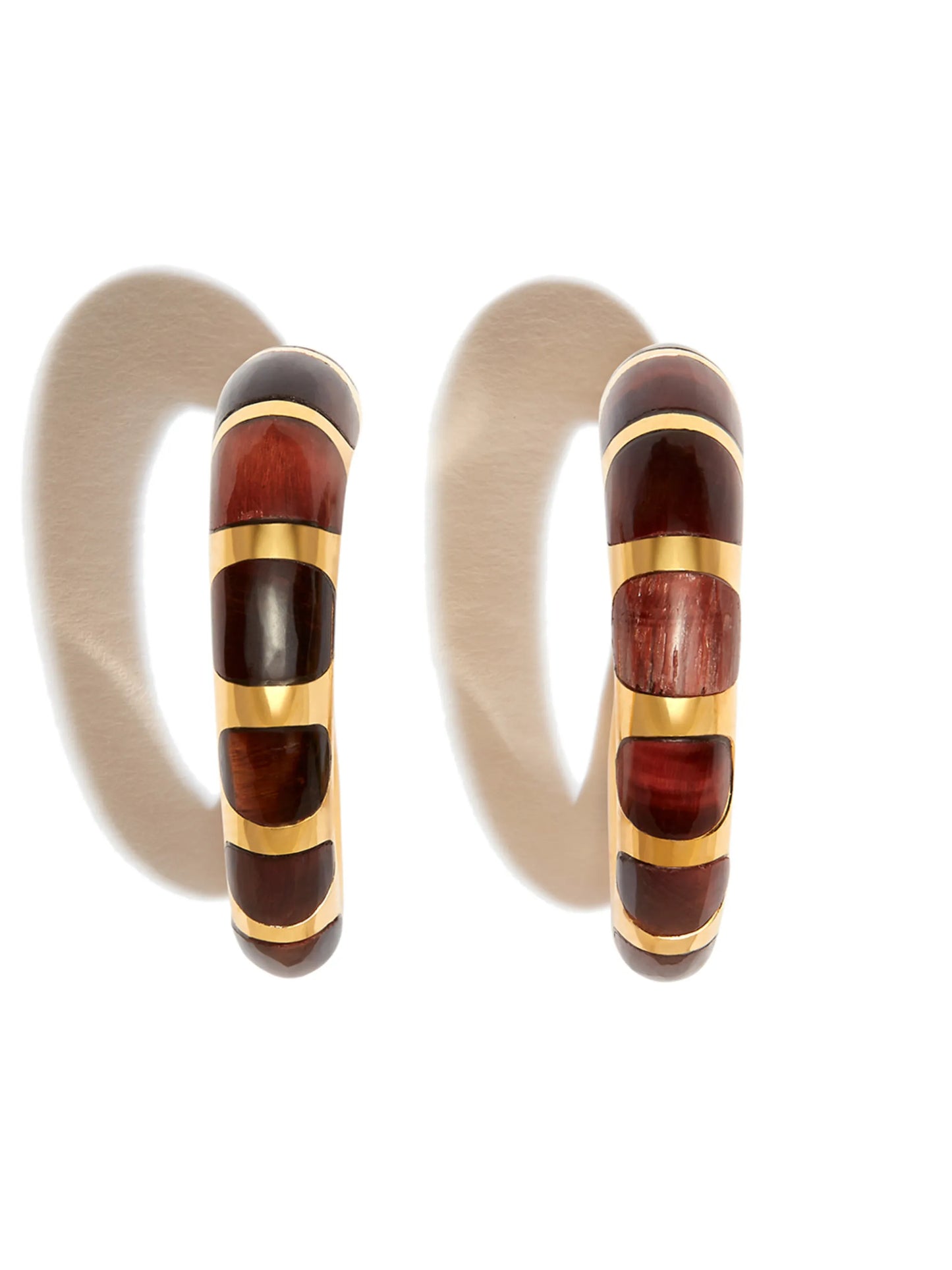 silver Khartoum tiger eye  earrings