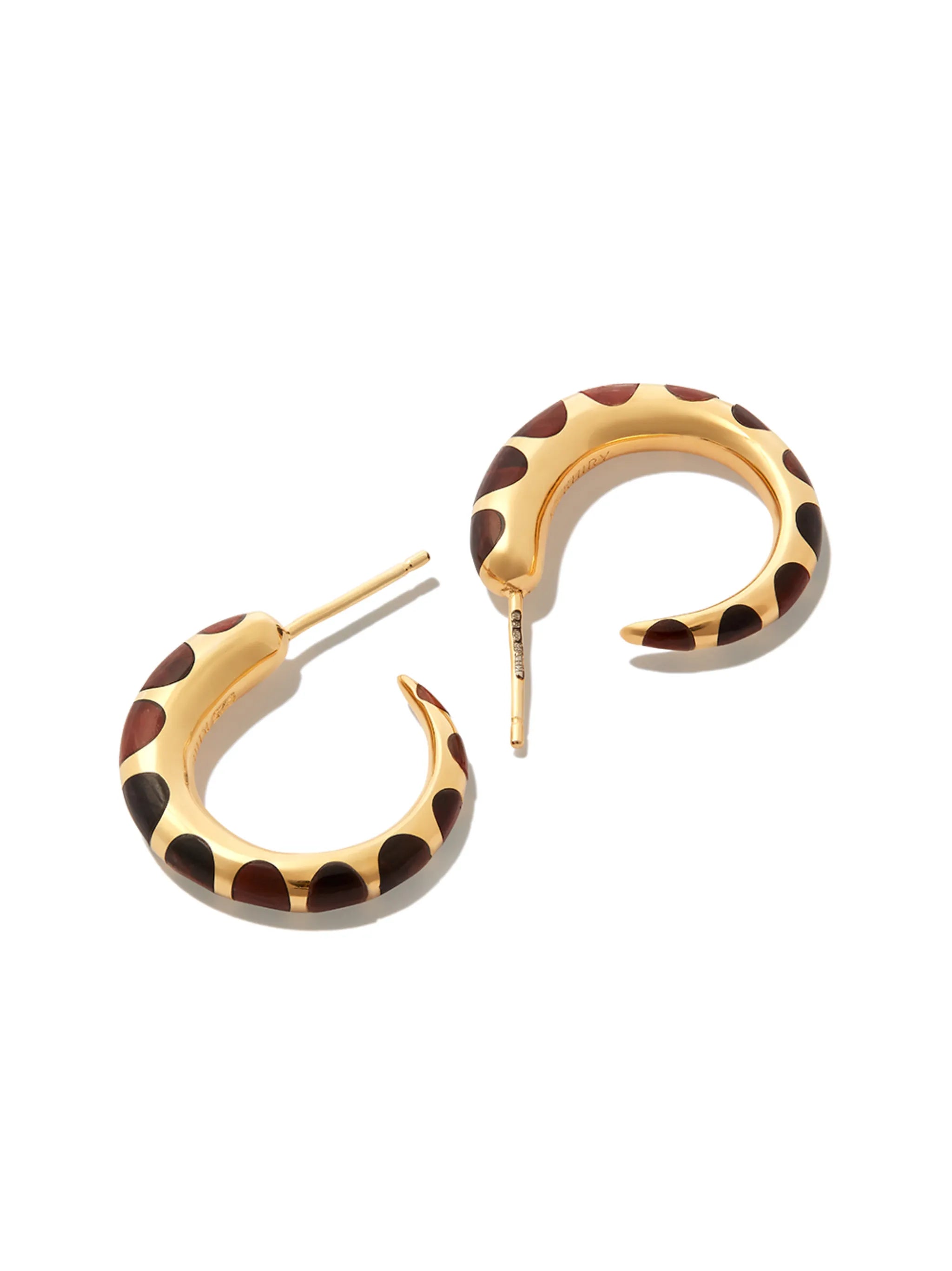 silver Khartoum tiger eye  earrings