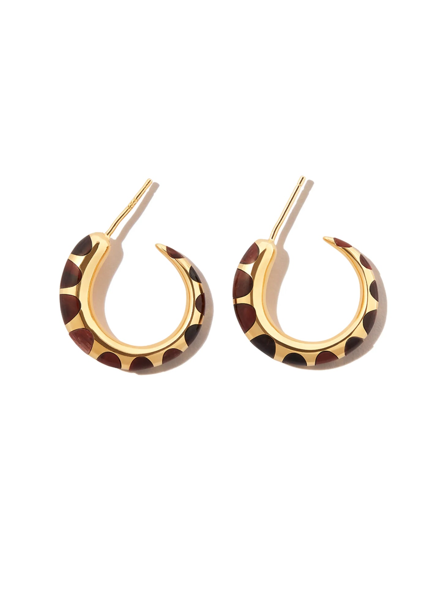 silver Khartoum tiger eye  earrings