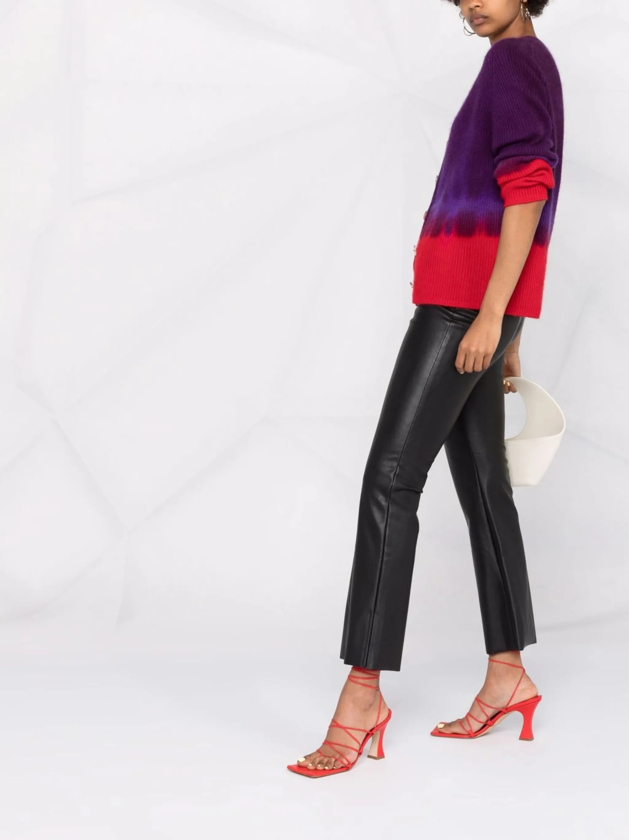 Jenna faux-leather trousers