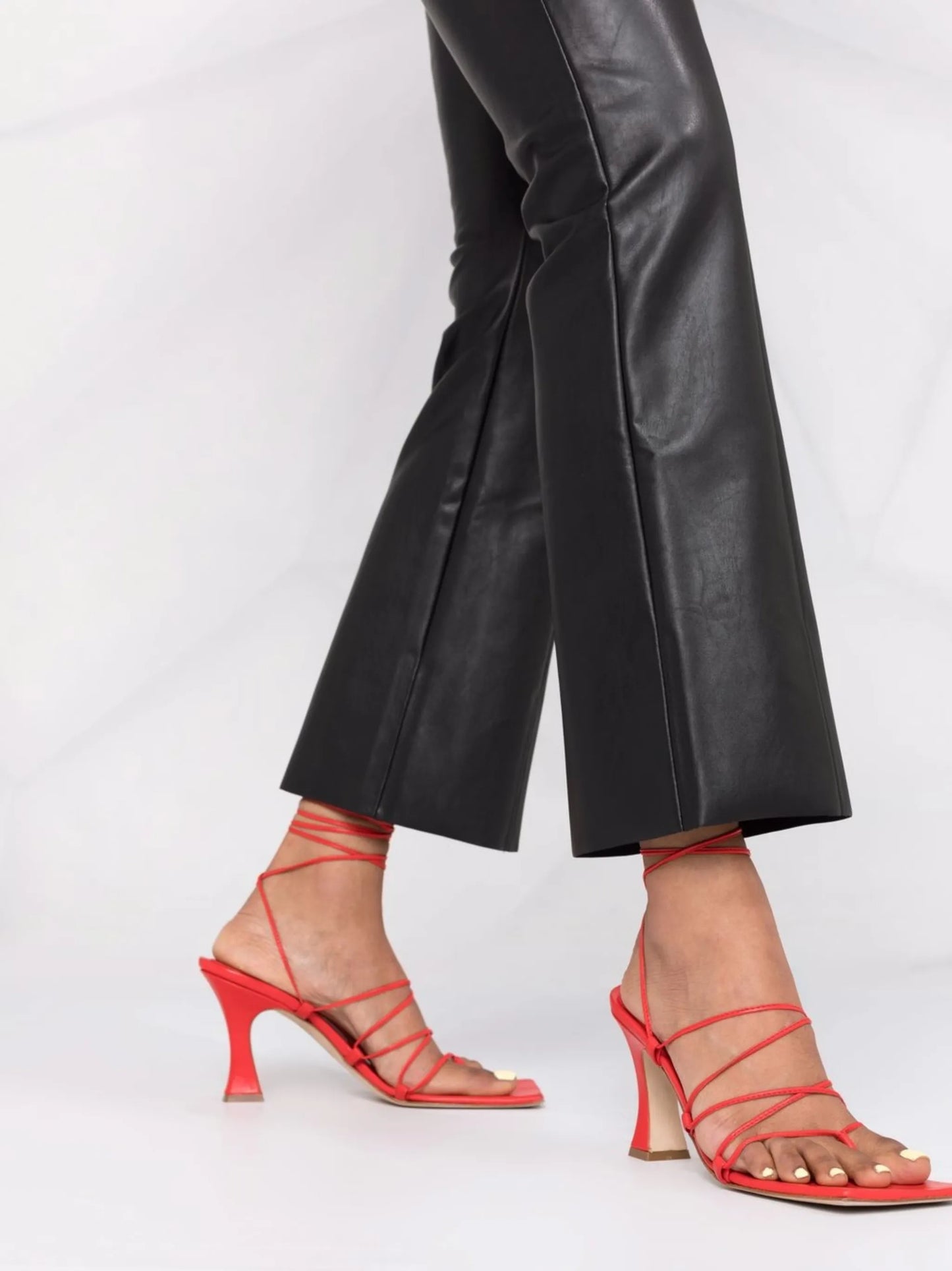Jenna faux-leather trousers