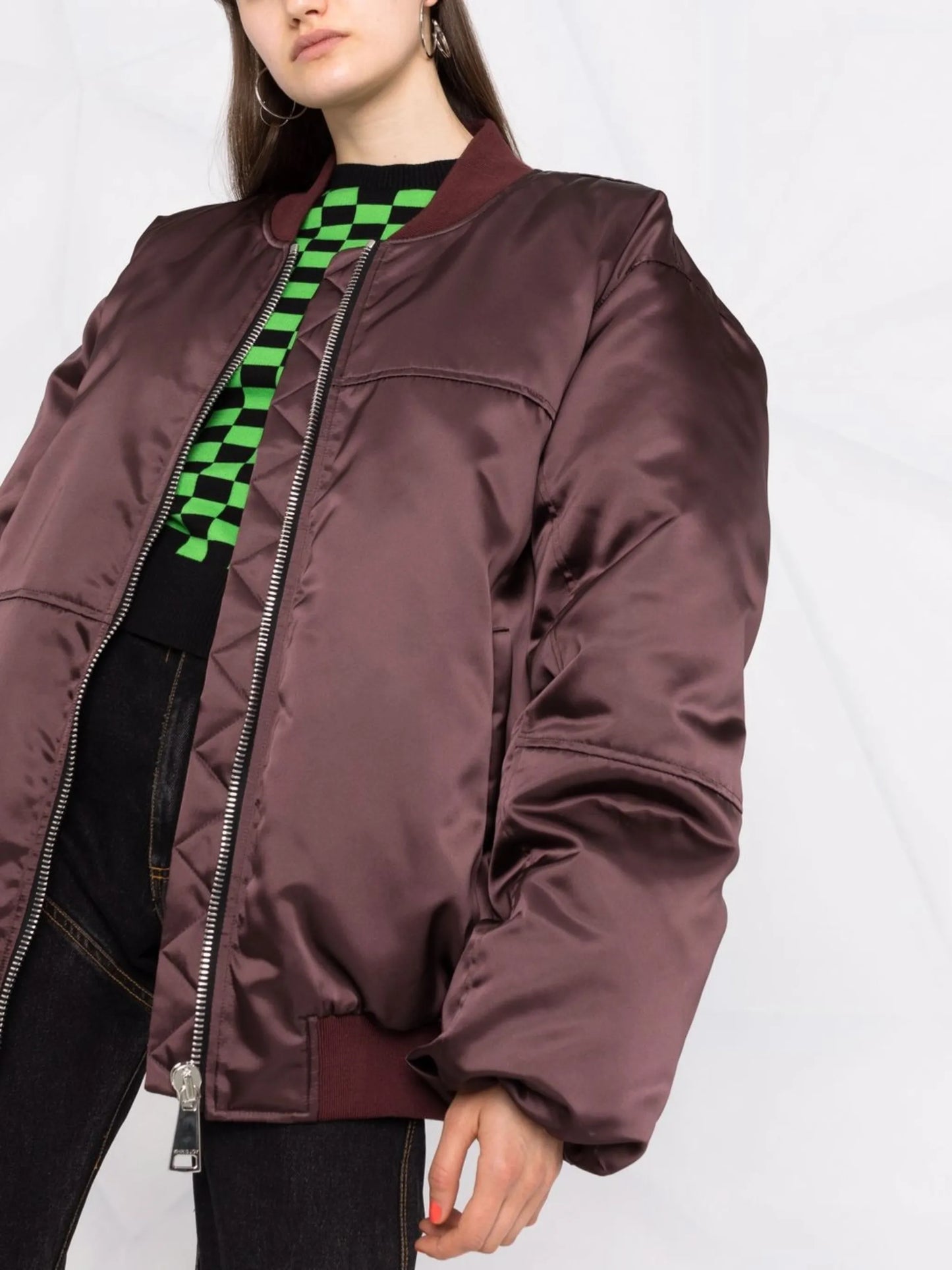 Puff oversized bomber jacket