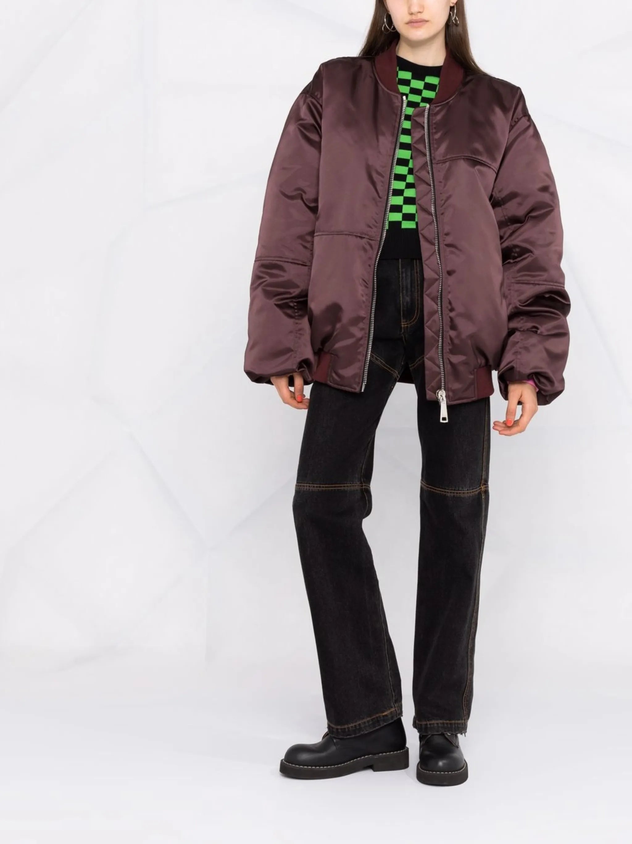 Puff oversized bomber jacket