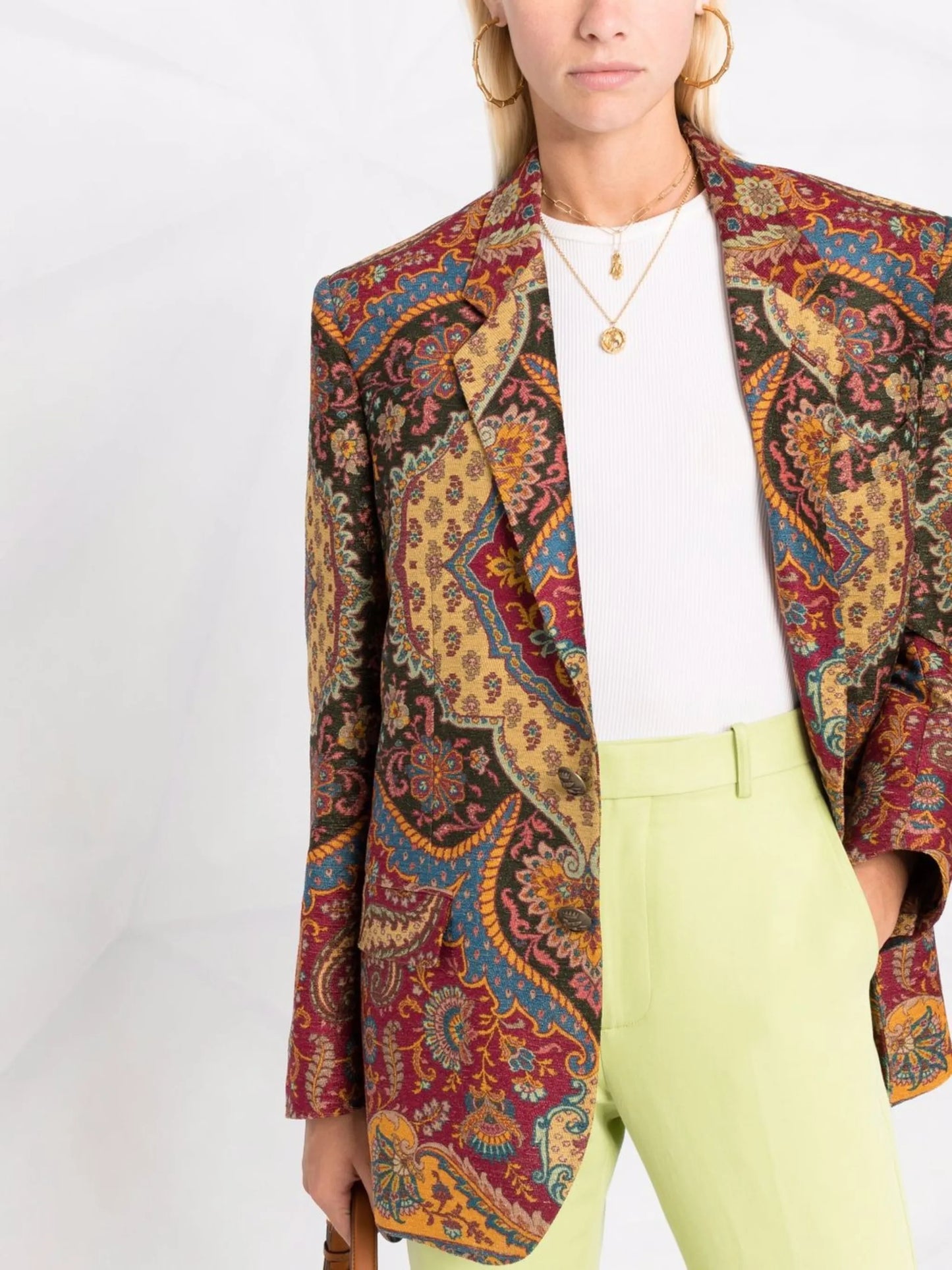 Lucille paisley-print blazer