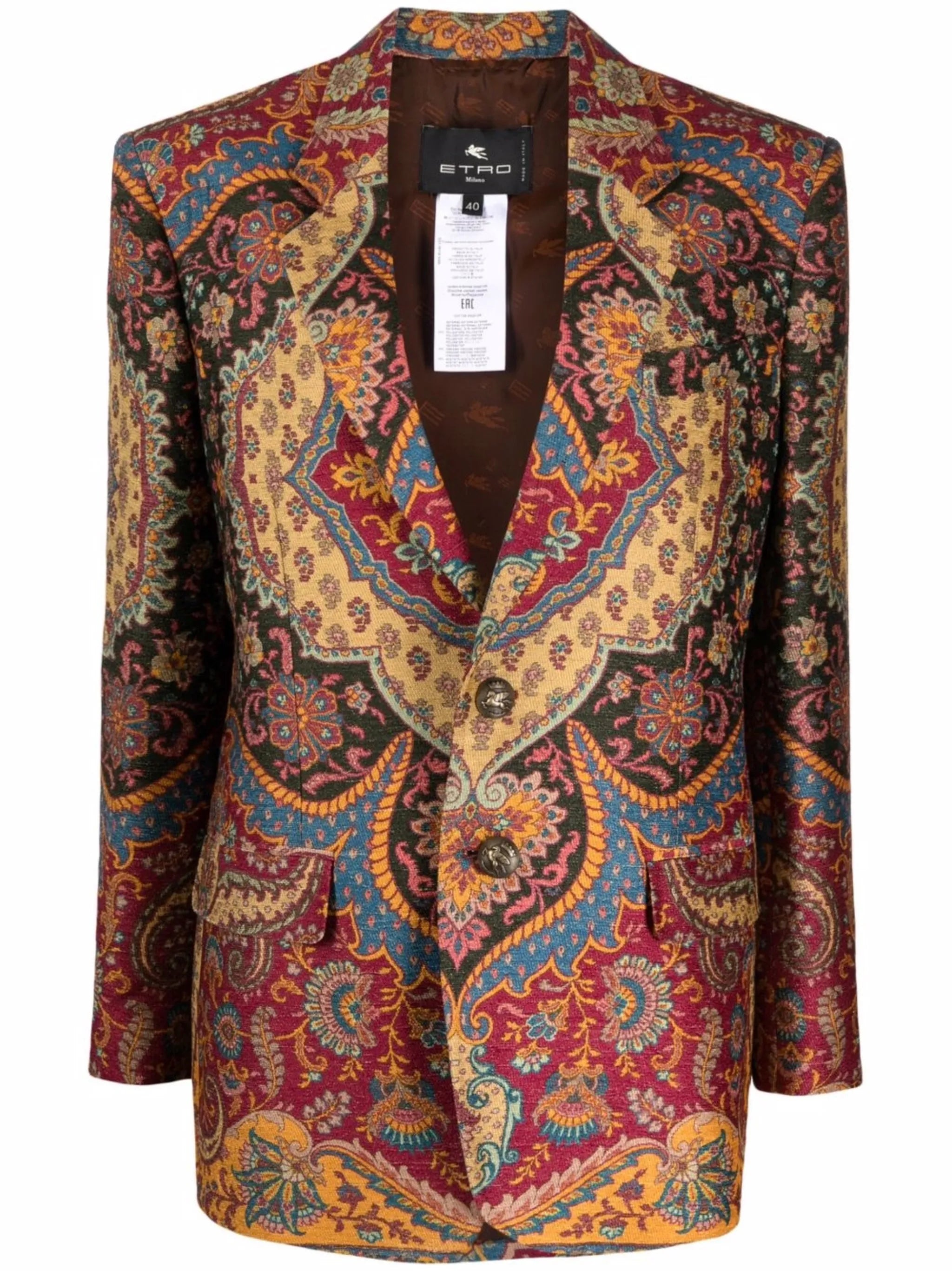 Lucille paisley-print blazer