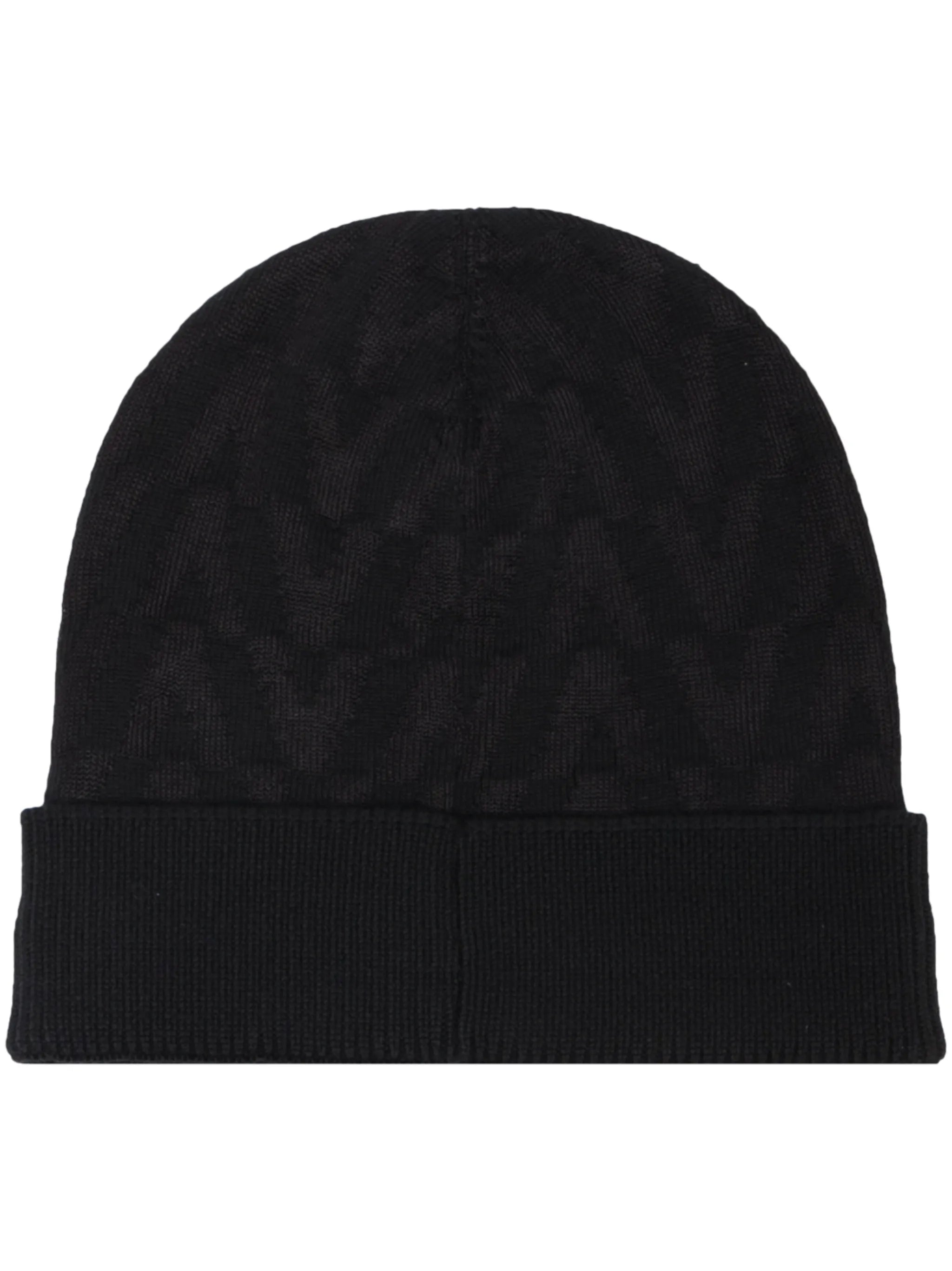 tonal monogram knitted beanie