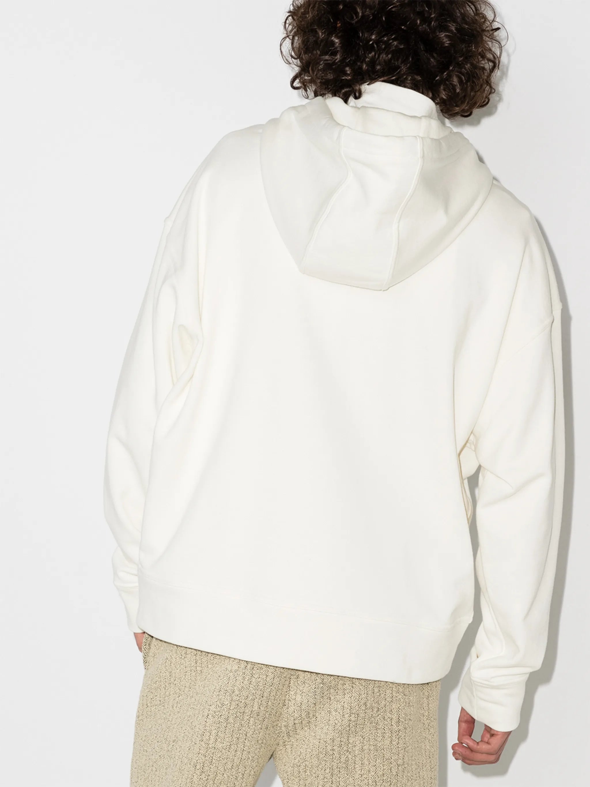 logo-print cotton hoodie