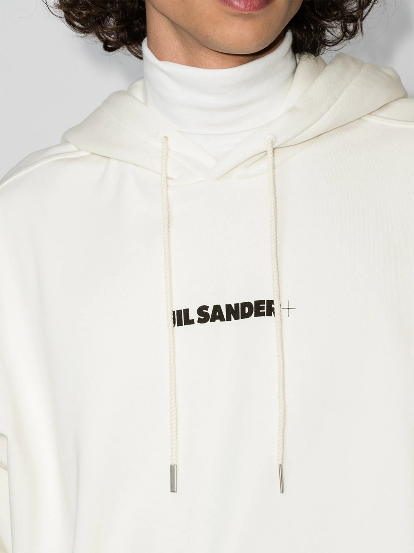 logo-print cotton hoodie
