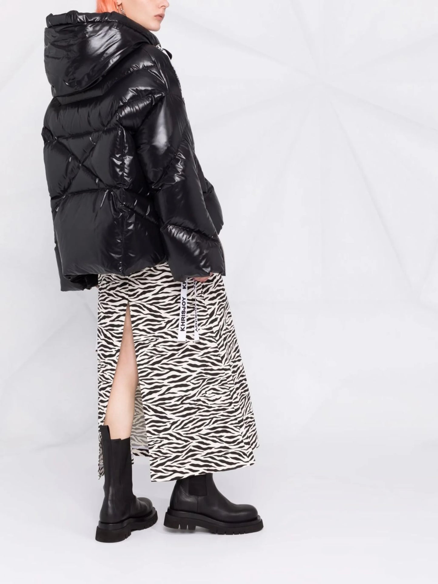 Iconic hooded puffer jacket
