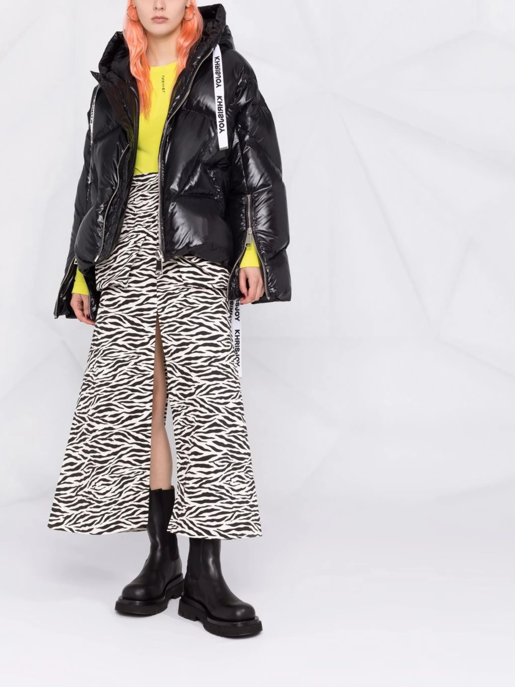Iconic hooded puffer jacket