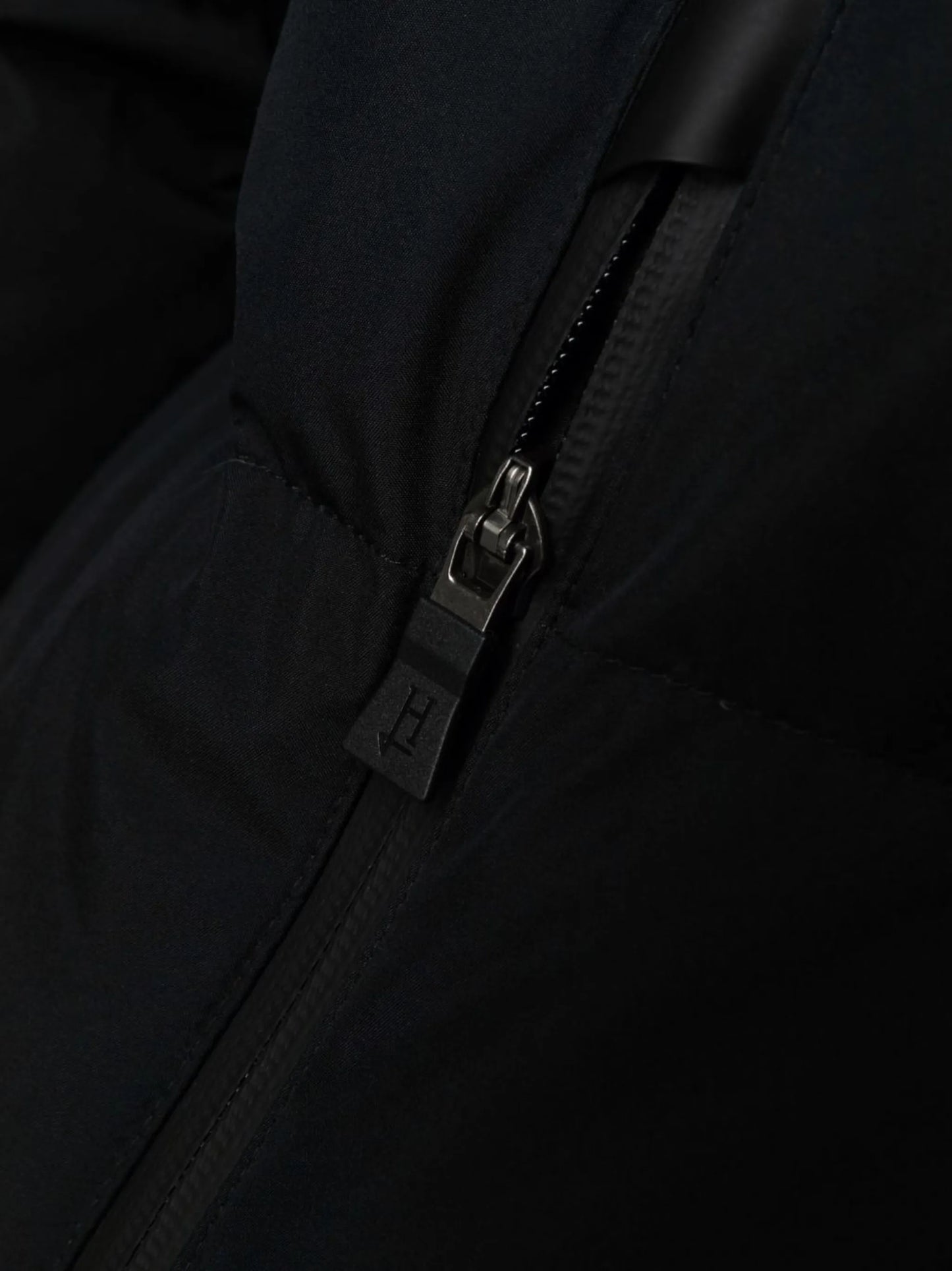 A-line padded zip-front coat