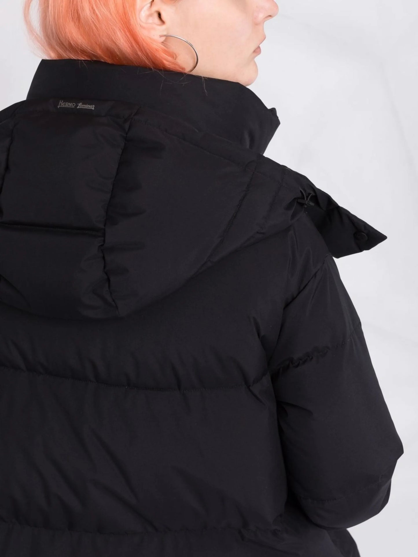 A-line padded zip-front coat