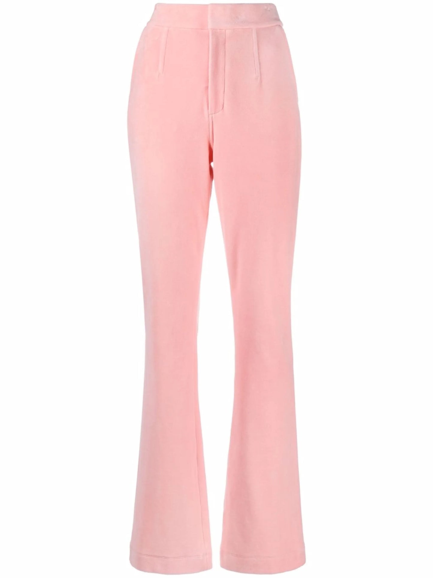 Stacked flared-leg trousers