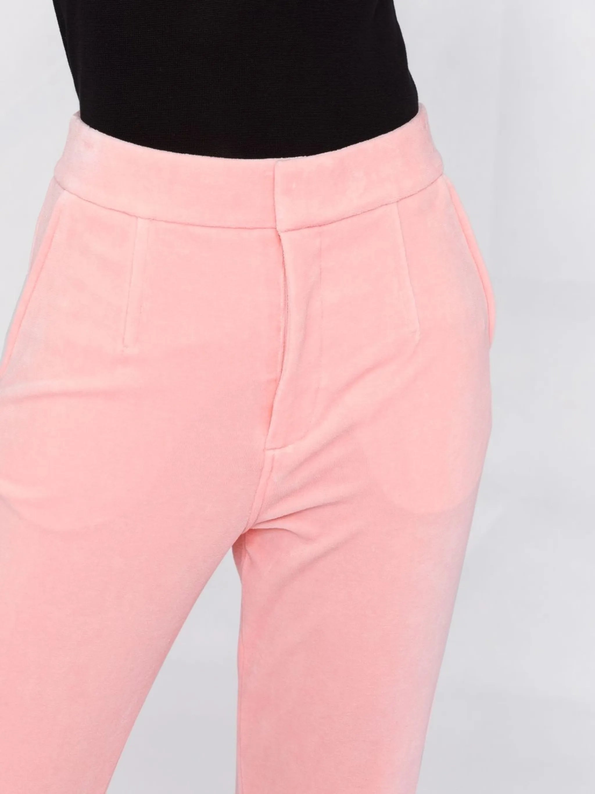 Stacked flared-leg trousers