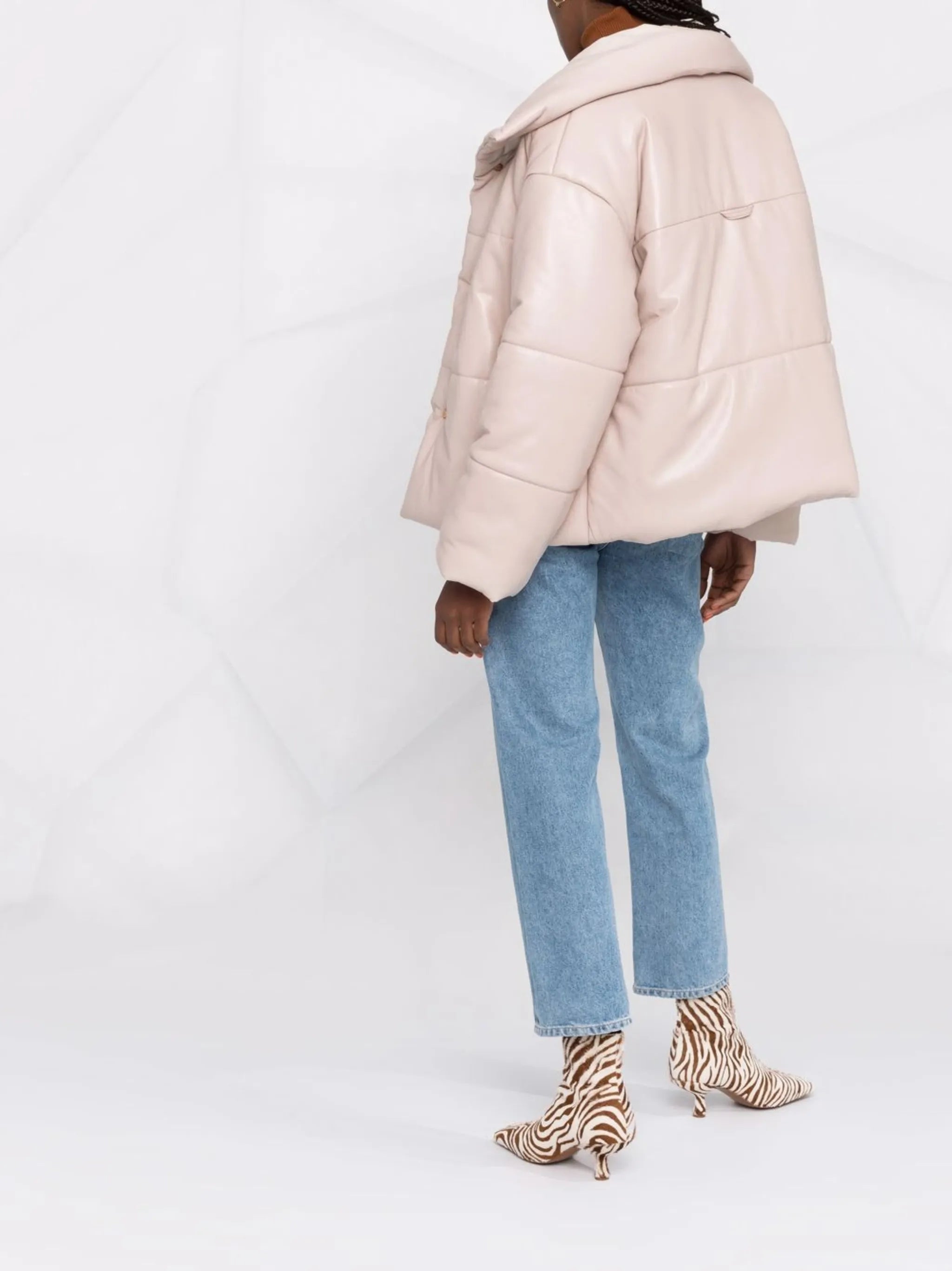 press-stud padded jacket