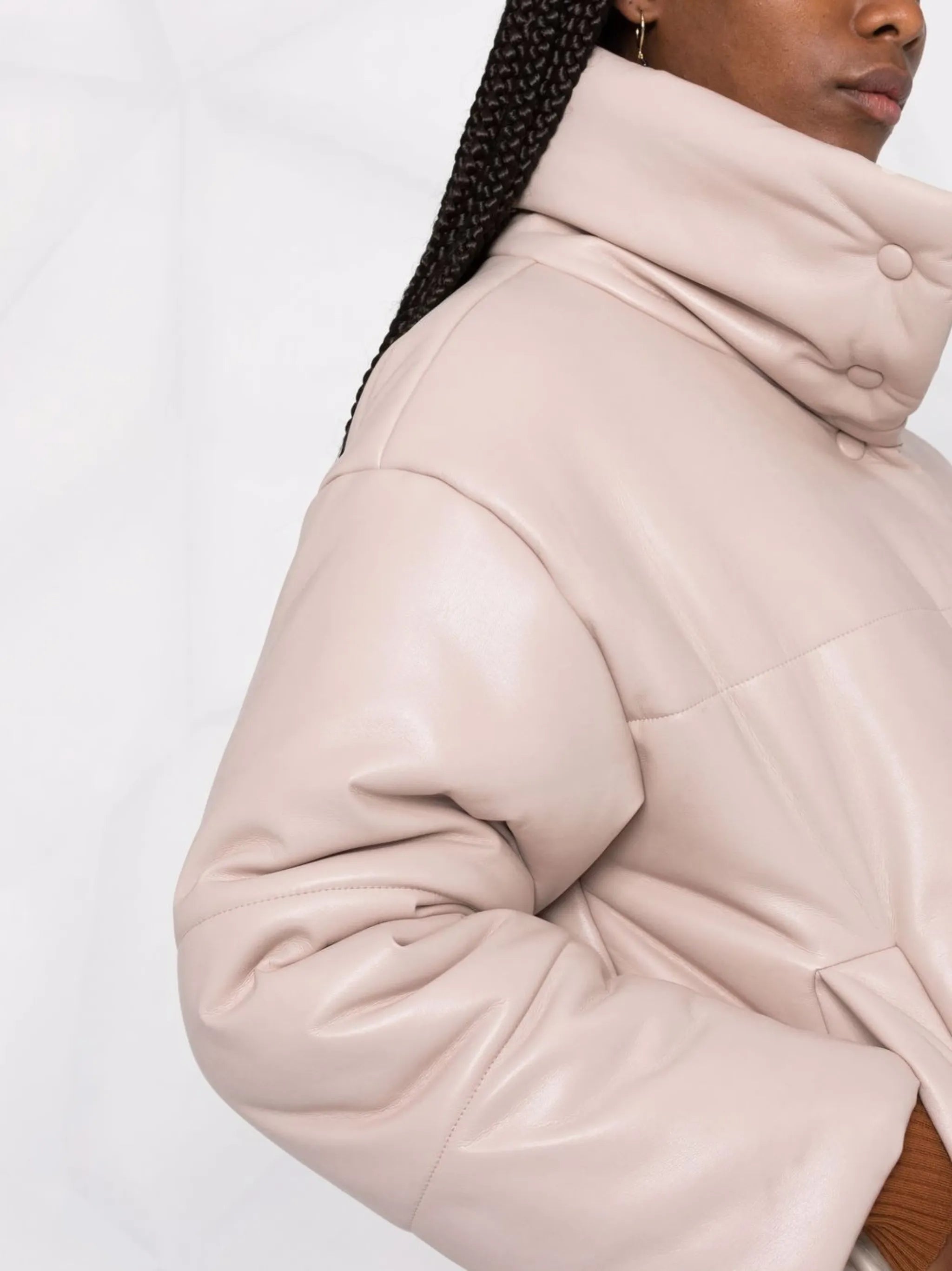 press-stud padded jacket