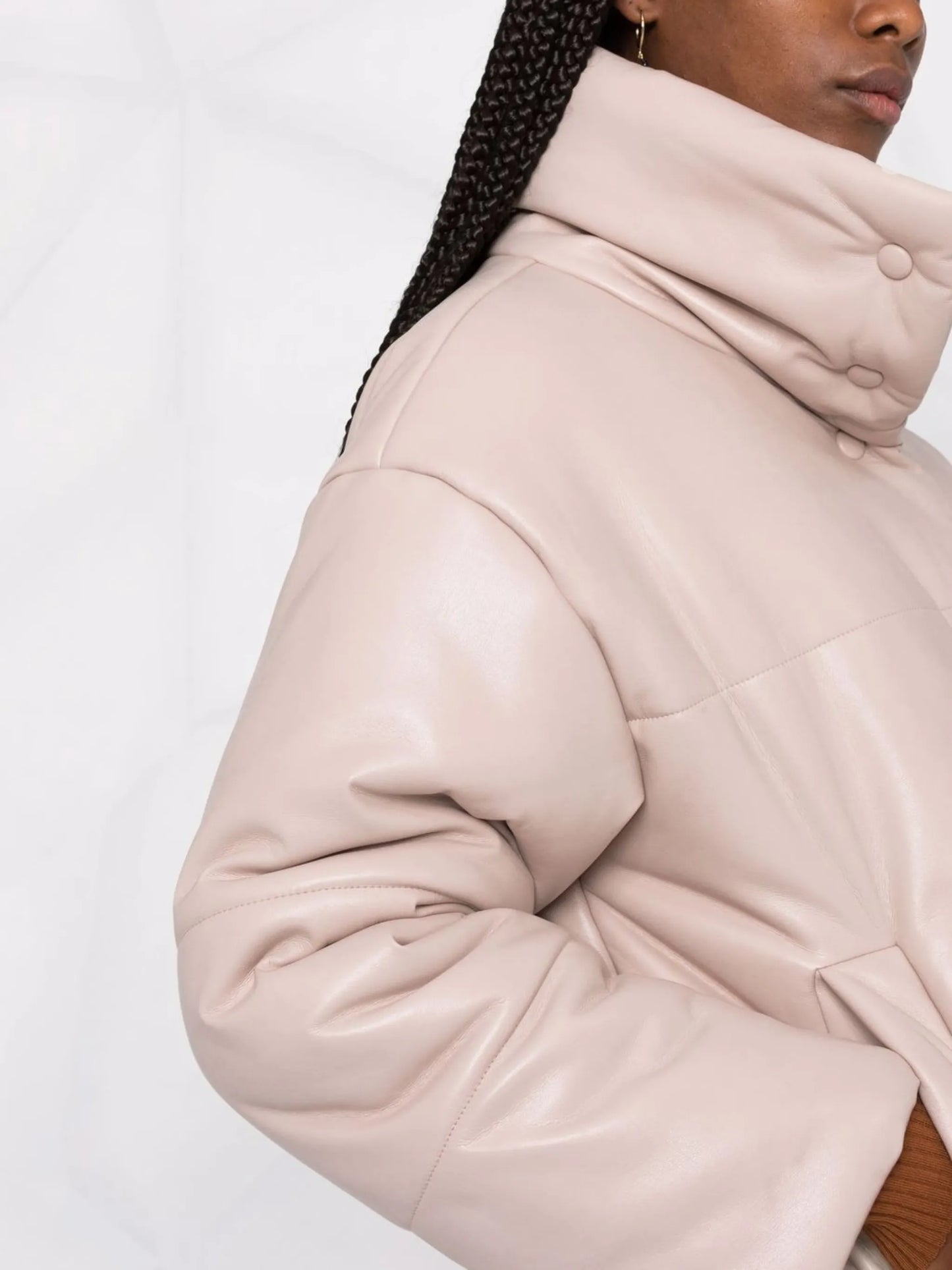 press-stud padded jacket